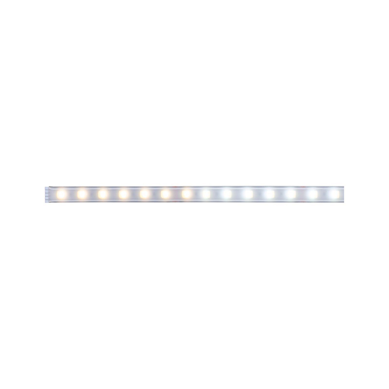 Paulmann Led-strepen MaxLED 500 Strip 1m IP44 Cover 2700K-6500K 7W 24V zilverkleur Kunststof (1 stuk)