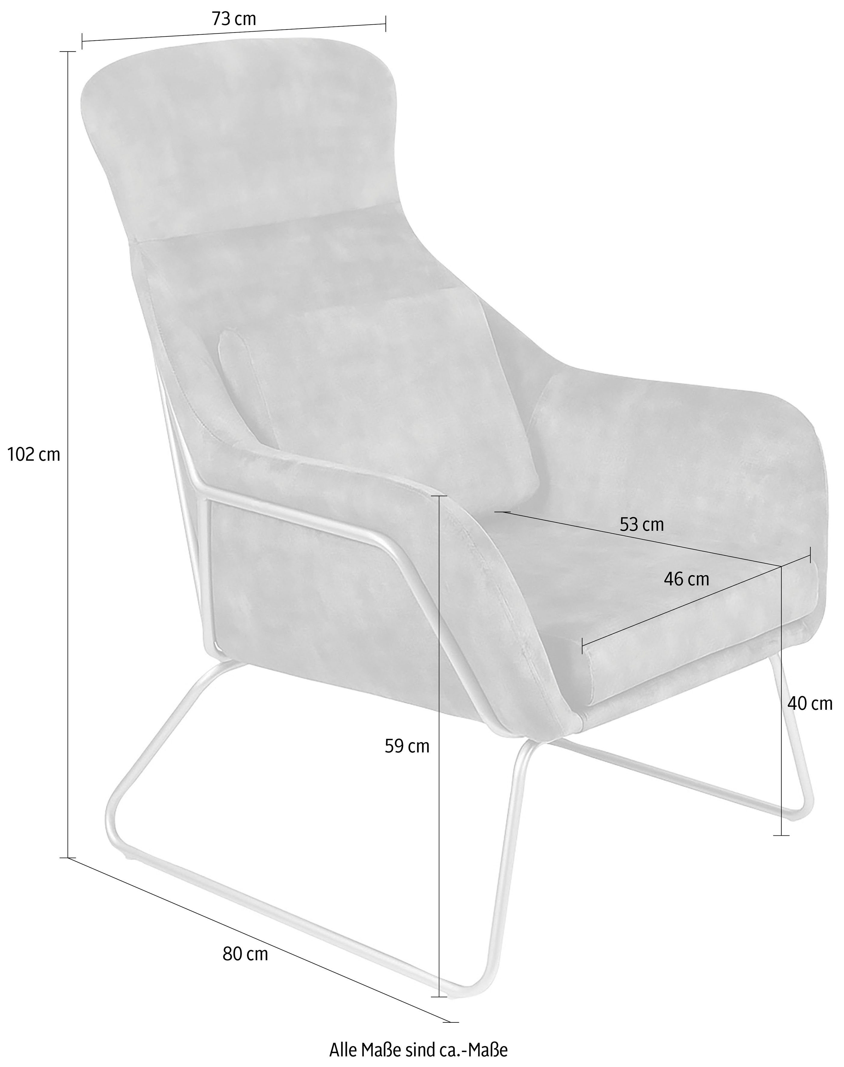 SalesFever Relaxfauteuil met rugkussens