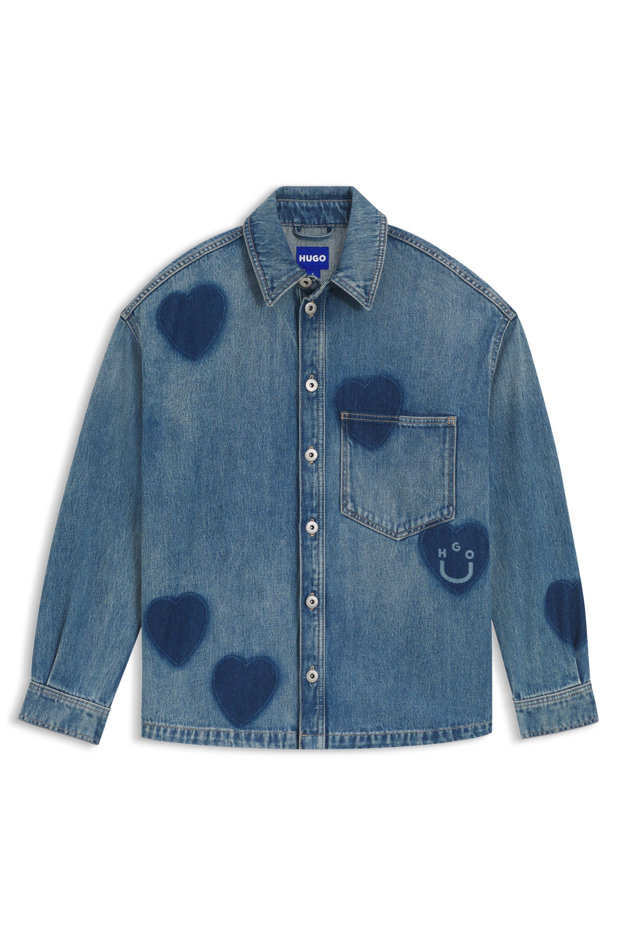 HUGO Blue Jeans overhemd Garesa