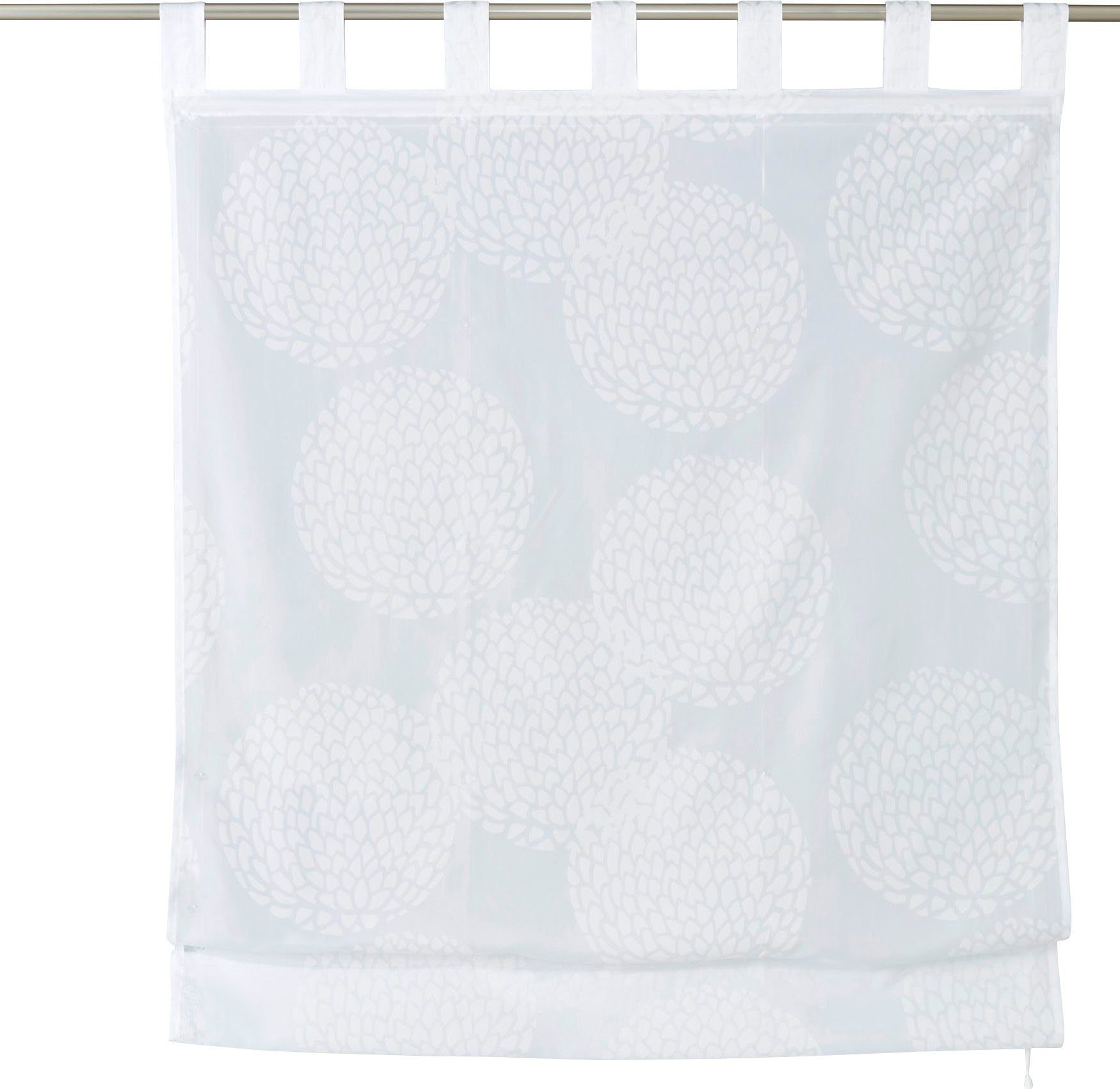 my home Romeins rolgordijn Belem Transparant, voile, polyester (1 stuk)