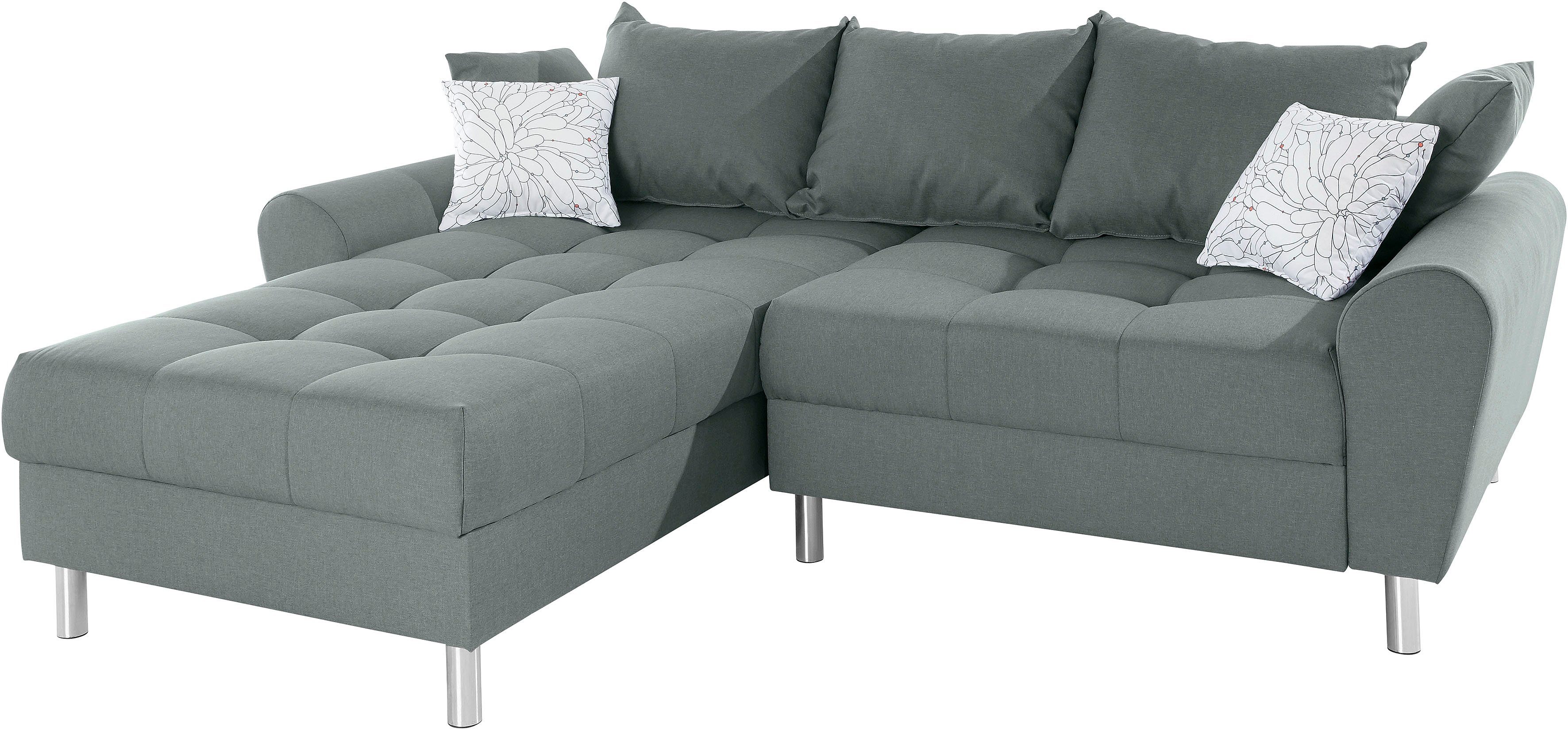 COLLECTION AB Hoekbank Rada L-vorm inclusief hocker, slaapfunctie en binnenvering