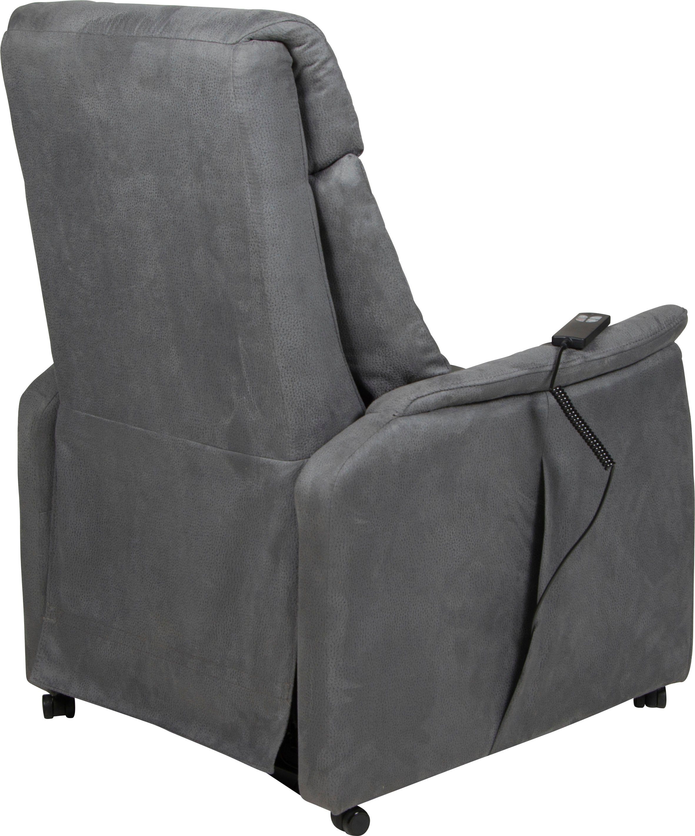 Duo Collection Relaxfauteuil Sorrent met instelbare stoelverwarming, elektrische opstahulp Relaxfunctie en pocketveren binnenvering met stalen nosagvering
