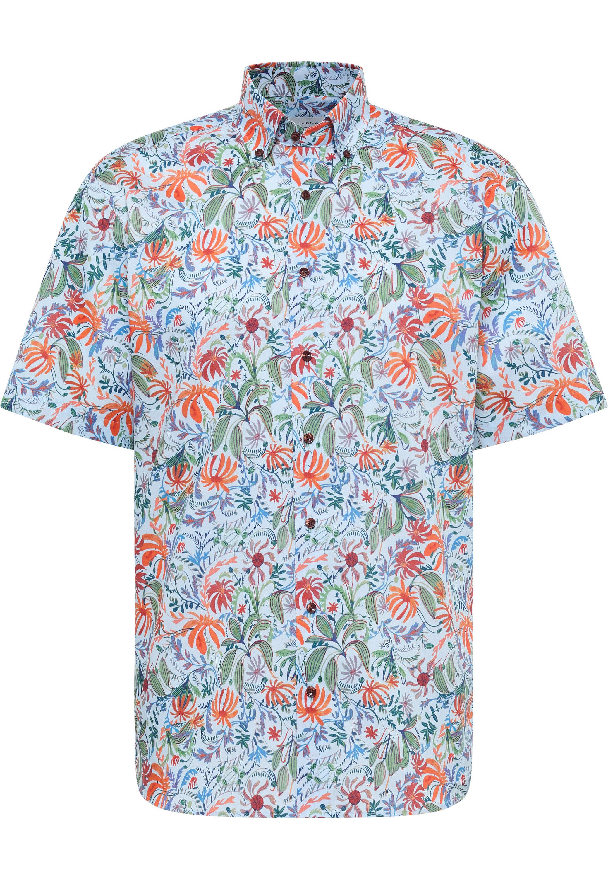 Eterna Overhemd met korte mouwen MODERN FIT NON IRON (strijkvrij)
