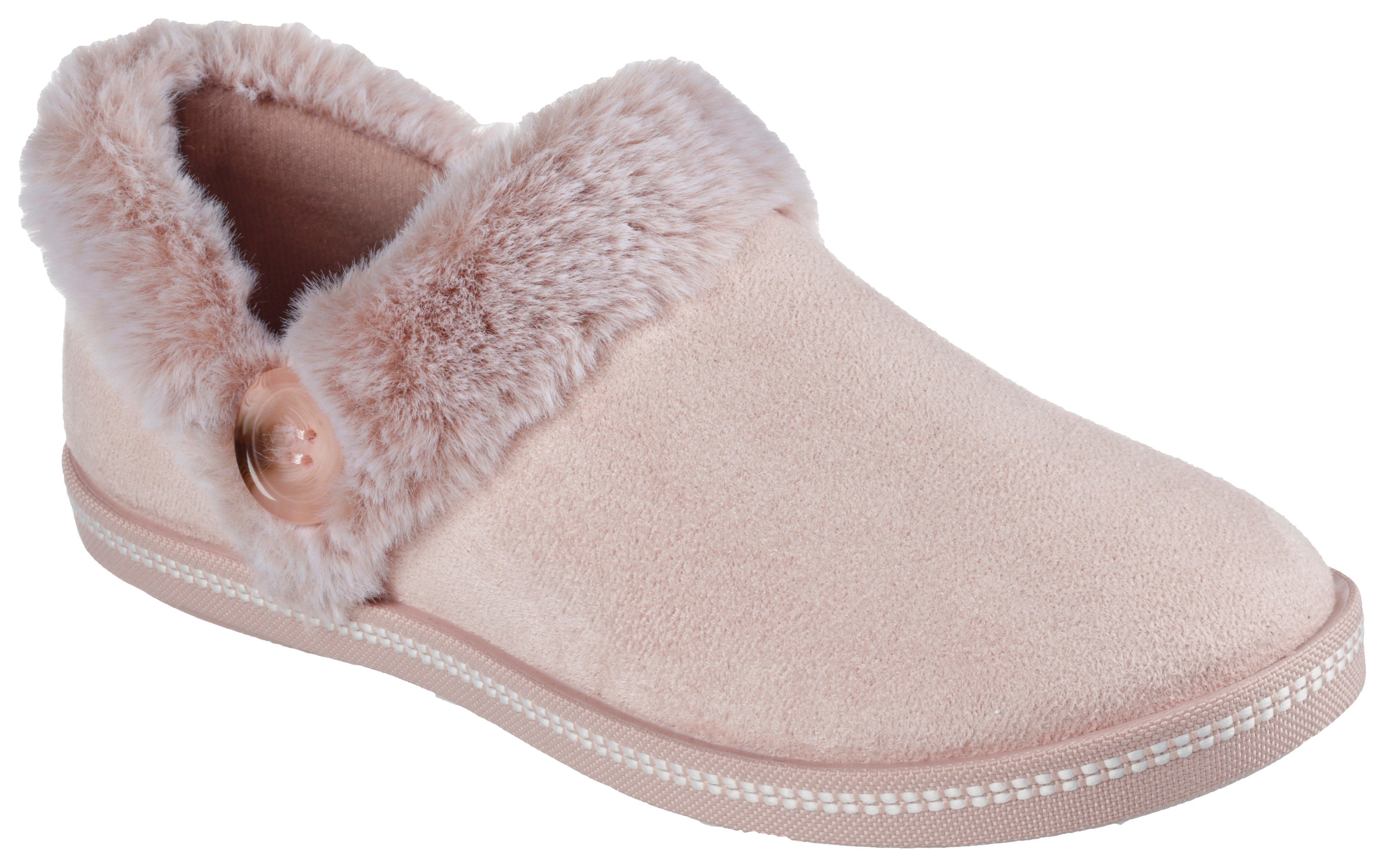 Skechers Pantoffels COZY CAMPFIRE FRESH TOAST met imitatiebontkraag