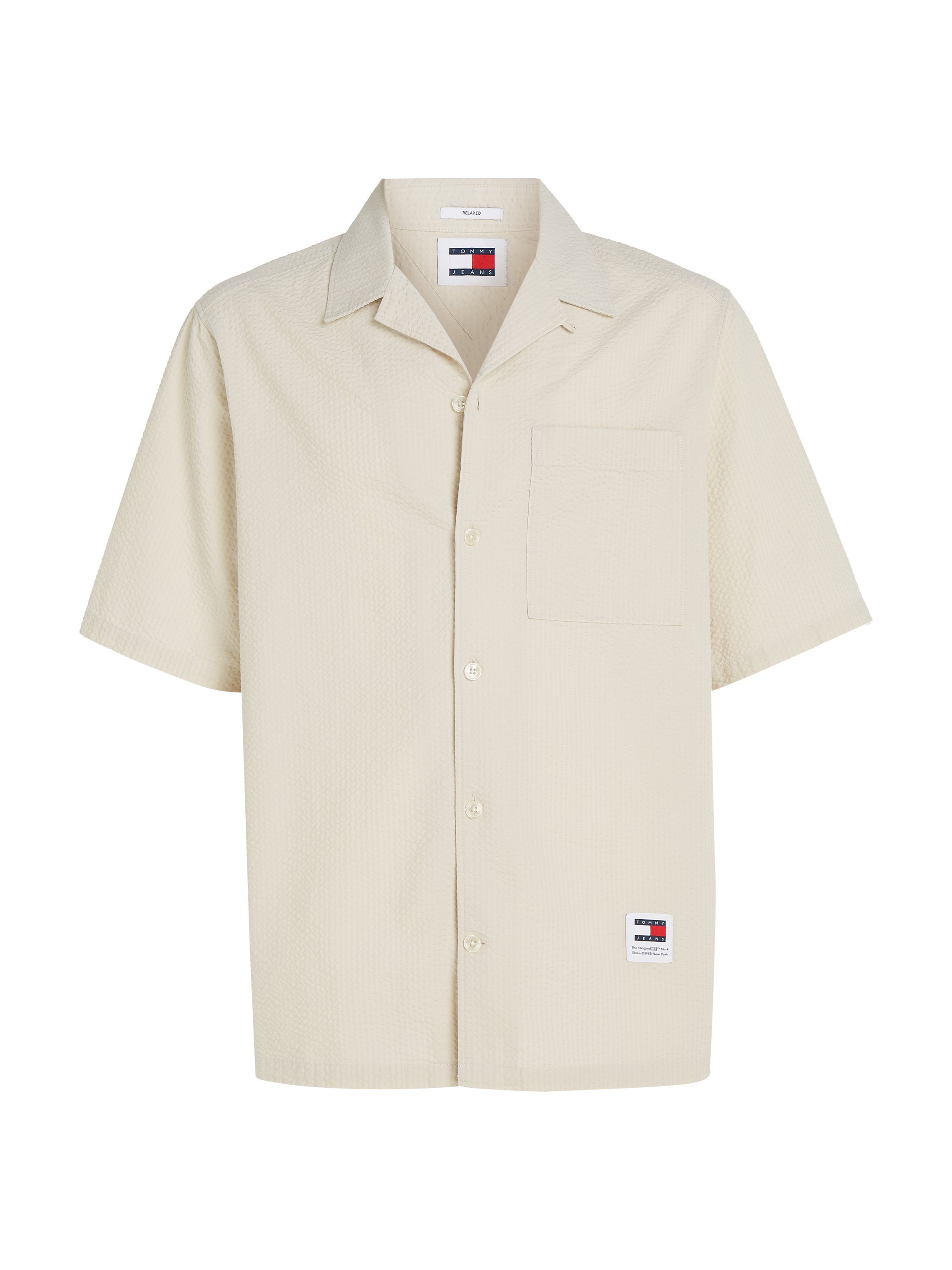 TOMMY JEANS Overhemd met korte mouwen TJM RLX SEERSUCKER CAMP SHIRT