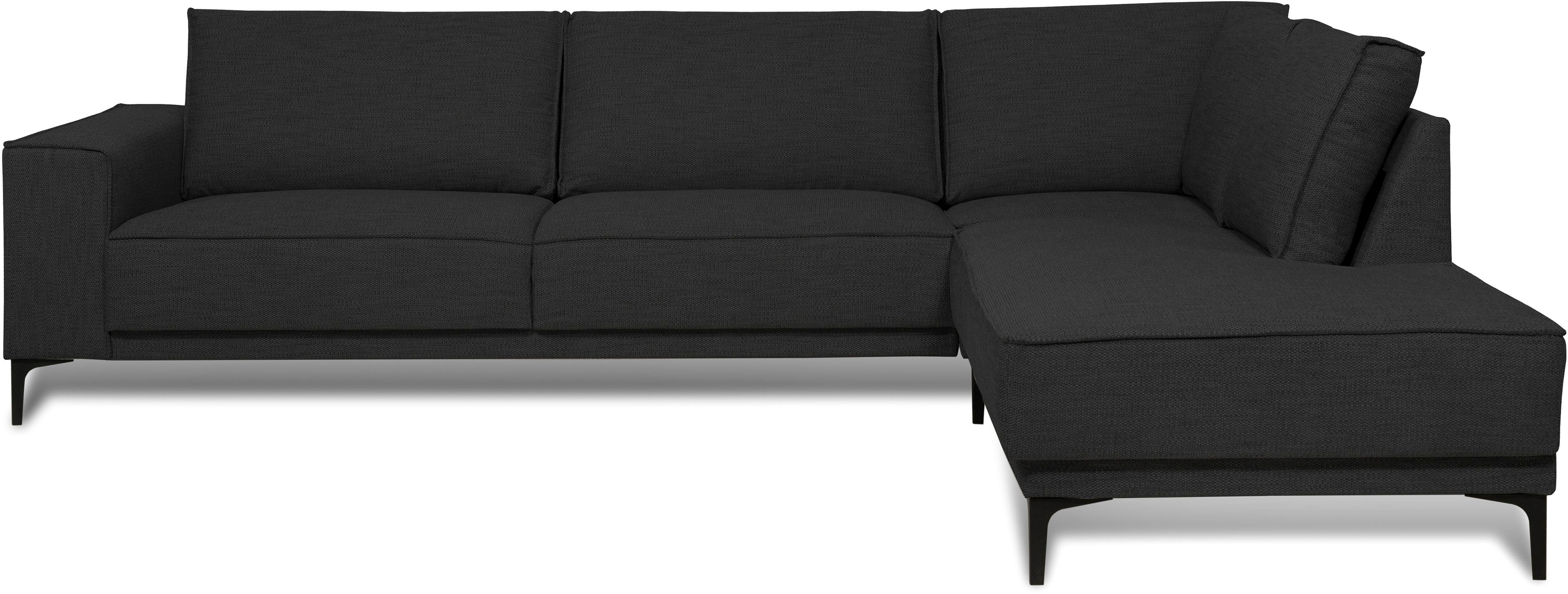 Places of Style Hoekbank Oland, structuur, platweefsel, luxe microvezel, bouclé