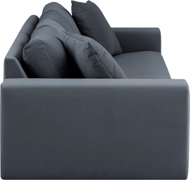 andas 4-zitsbank SLEETLAND XXL in fluweel of vintage lederlook