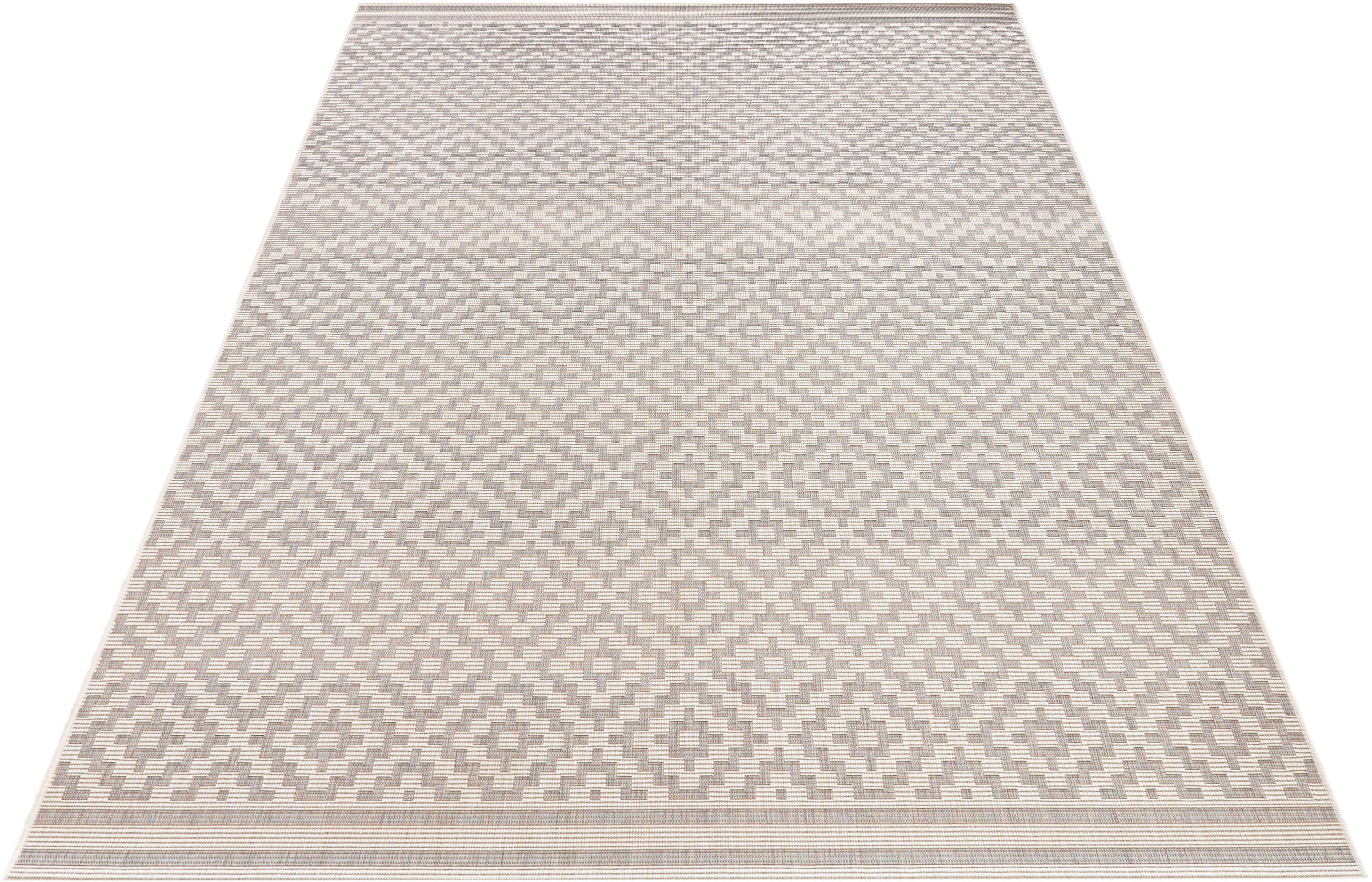 NORTHRUGS Vloerkleed Ruit Binnen- en buitengebruik, weerbestendig, balkon, loper, woonkamer, terras, ruit