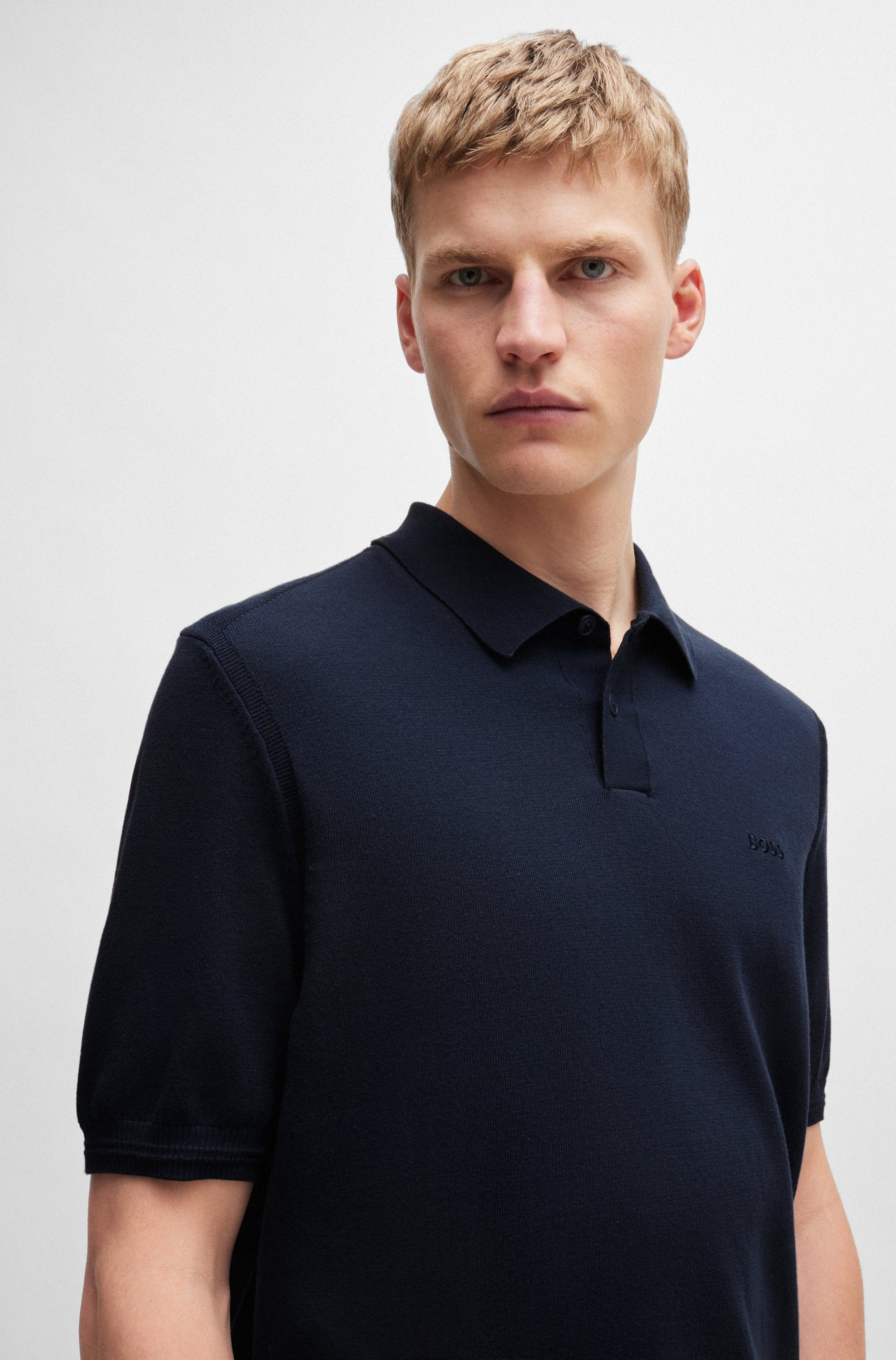 Boss Orange Gebreide trui Asac_P met een polokraag