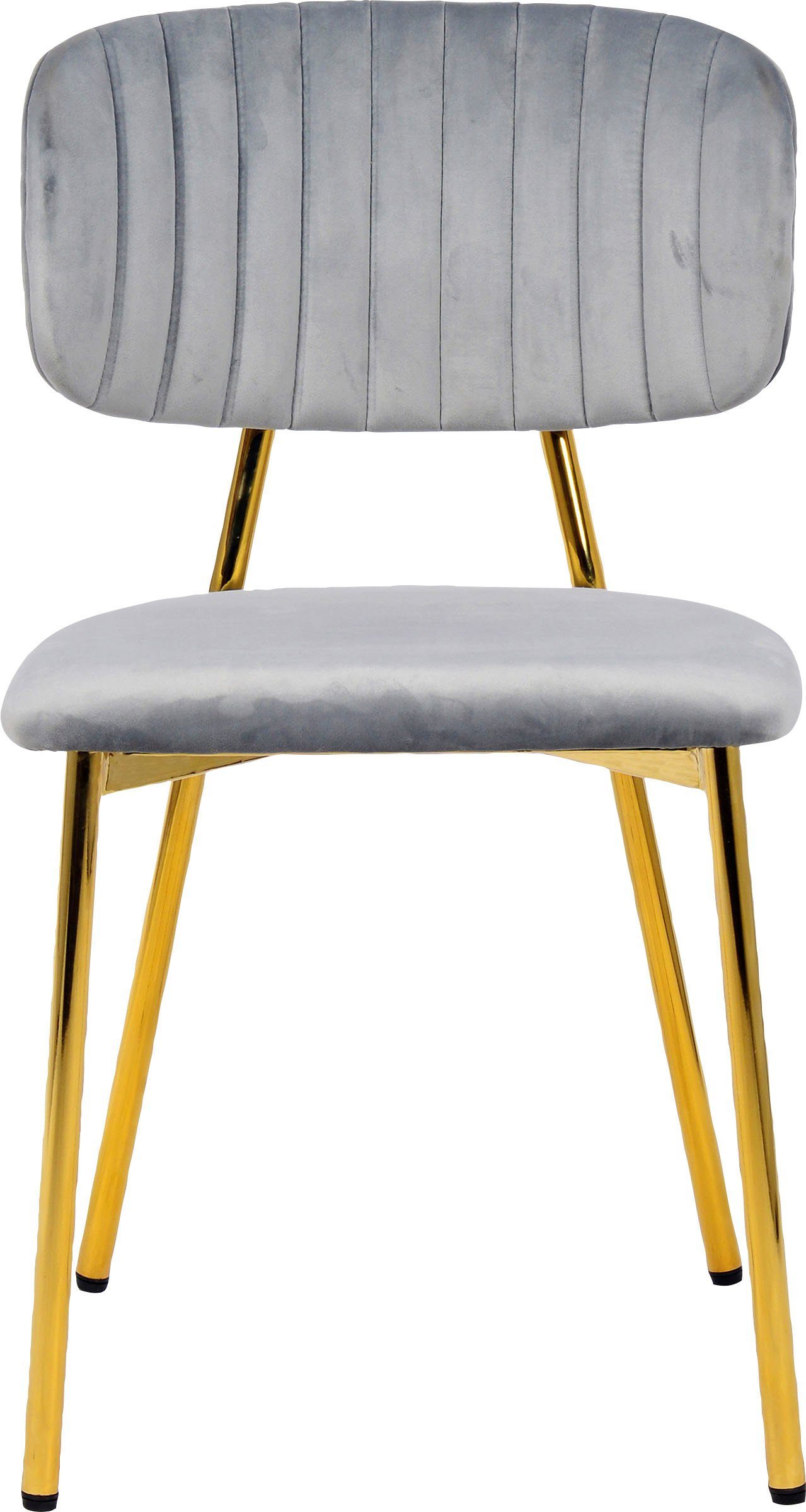 Kayoom Eetkamerstoel Stoel Kian 125 2-delige set, filigraan metalen frame, onderhoudsvriendelijke fluwelen bekleding (set, 2 stuks)