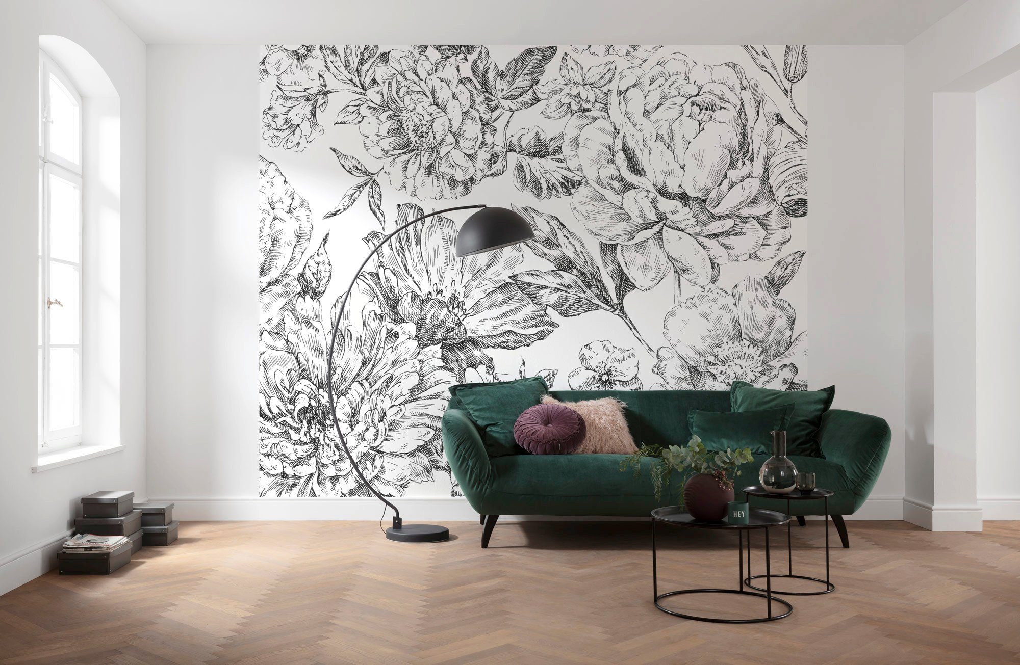 Komar Vliesbehang Digitale print vlies - Flowerbed - Afmeting 300 x 250 cm