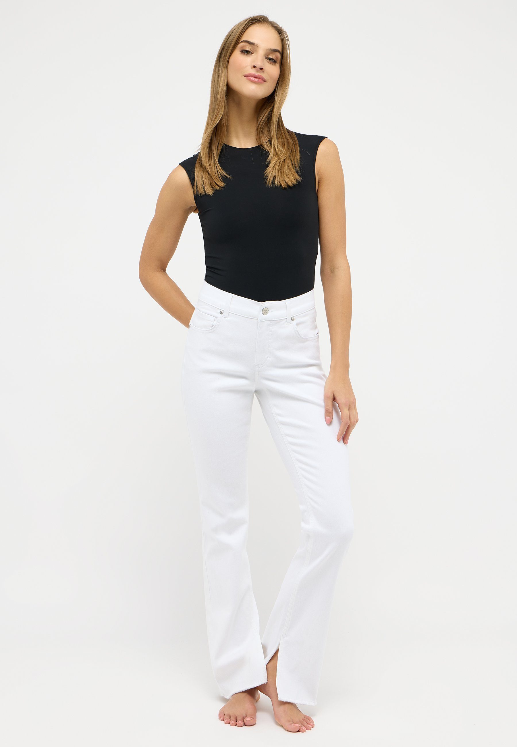 ANGELS Bootcut jeans LENI SLIT FRINGE