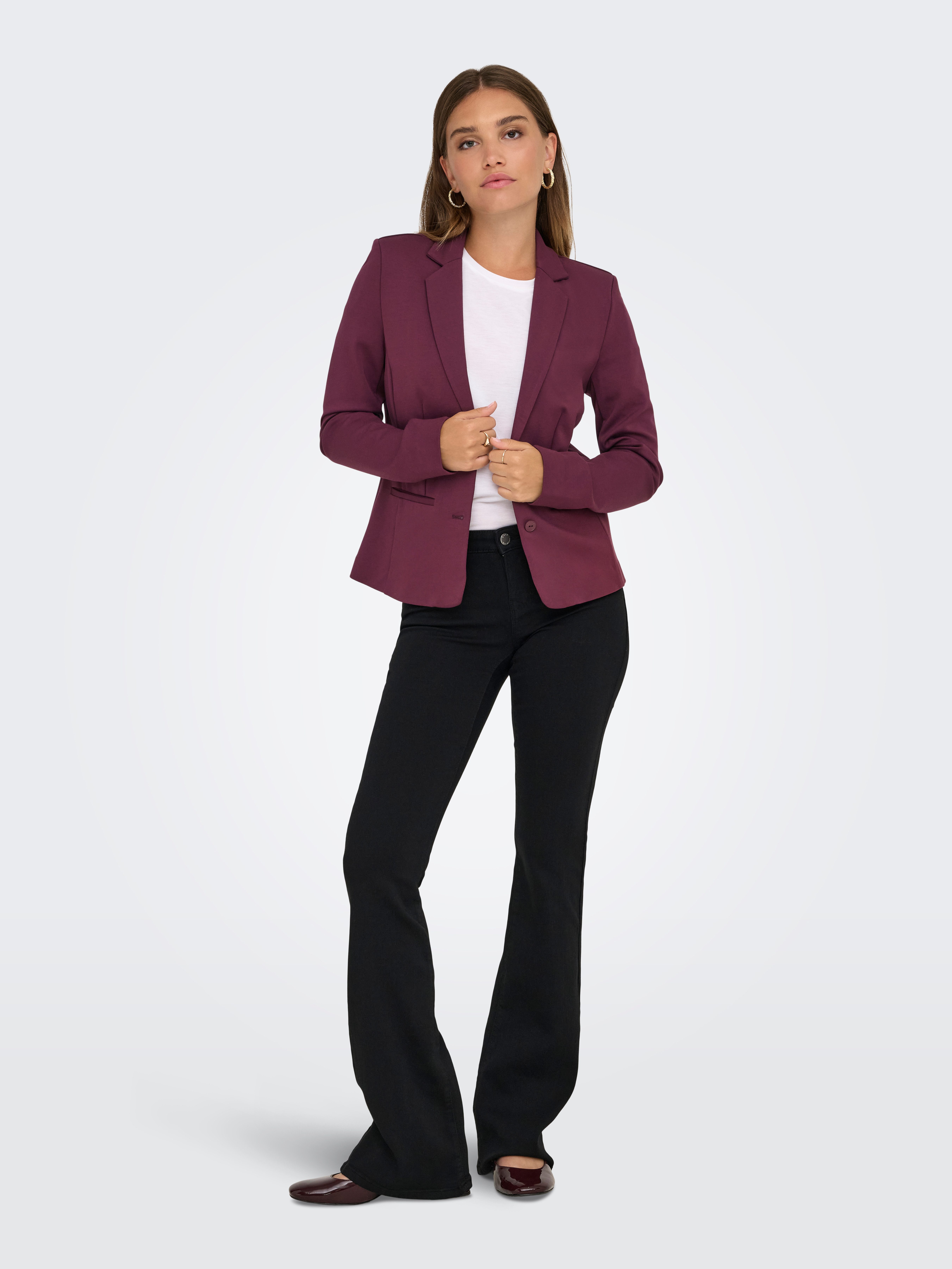 Only Jerseyblazer ONLPOPTRASH – 2-knoops blazer met getailleerd silhouet