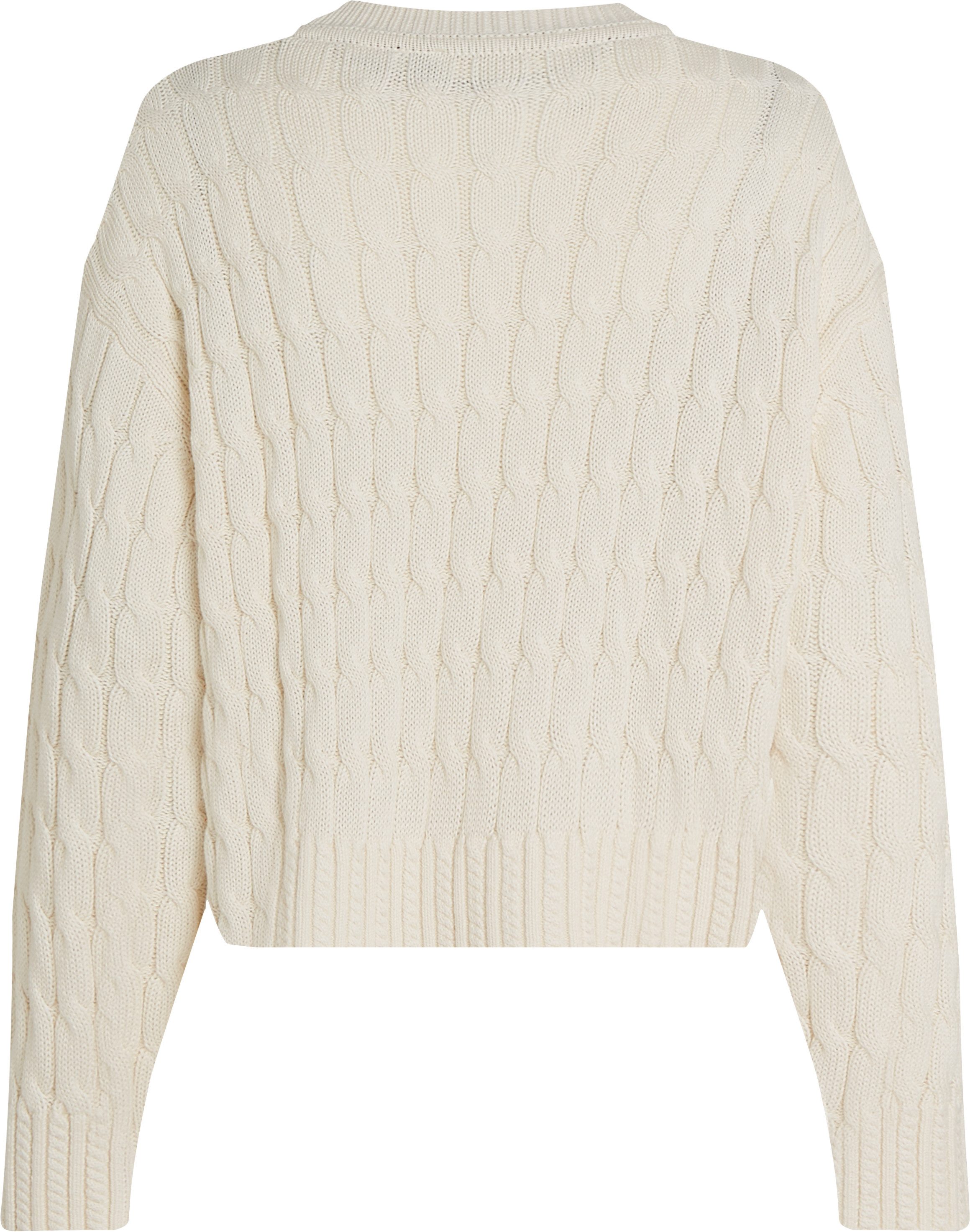 Tommy Hilfiger Trui met ronde hals SOFT CO CABLE C-NK LS SWT