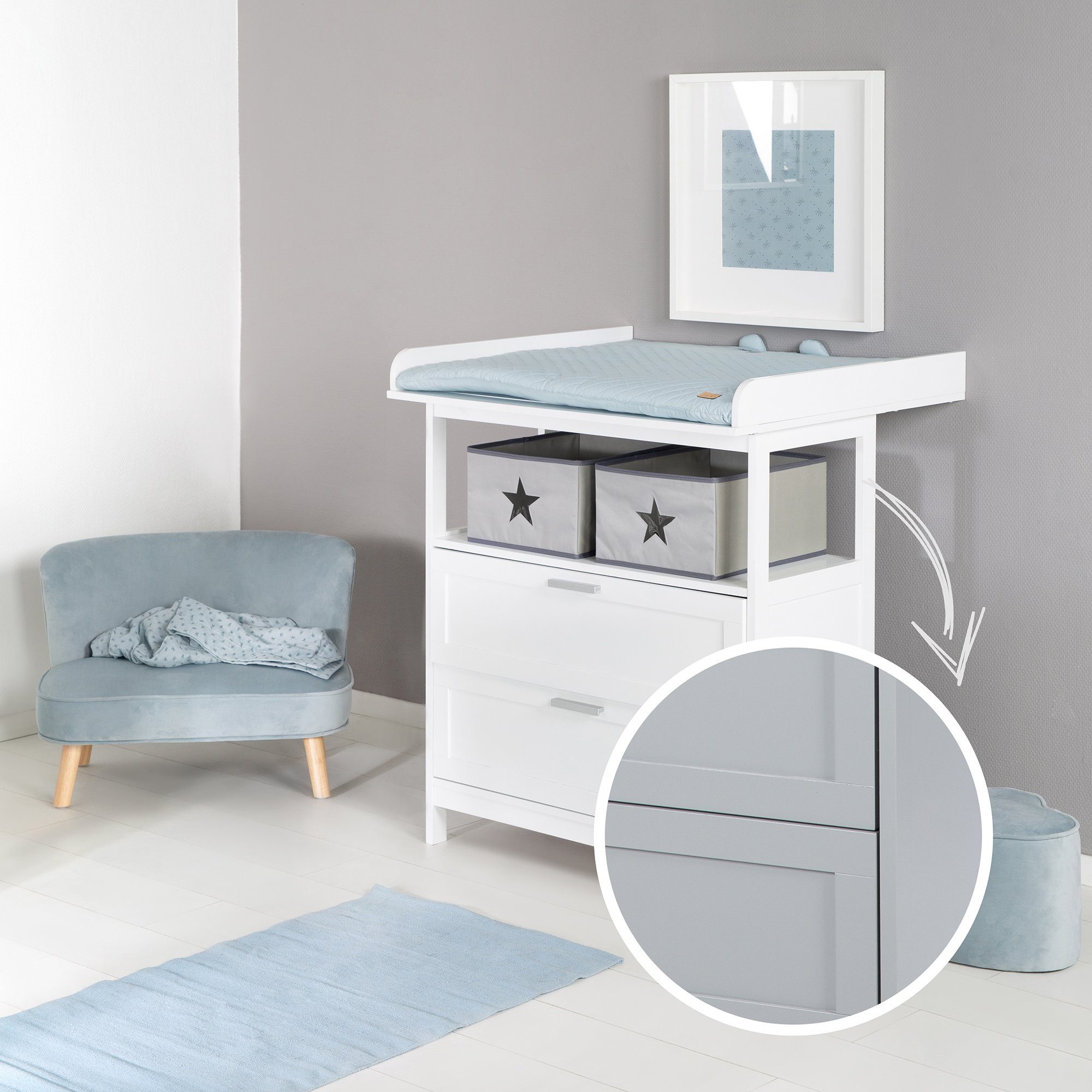 Roba® Commode Hamburg, taupe