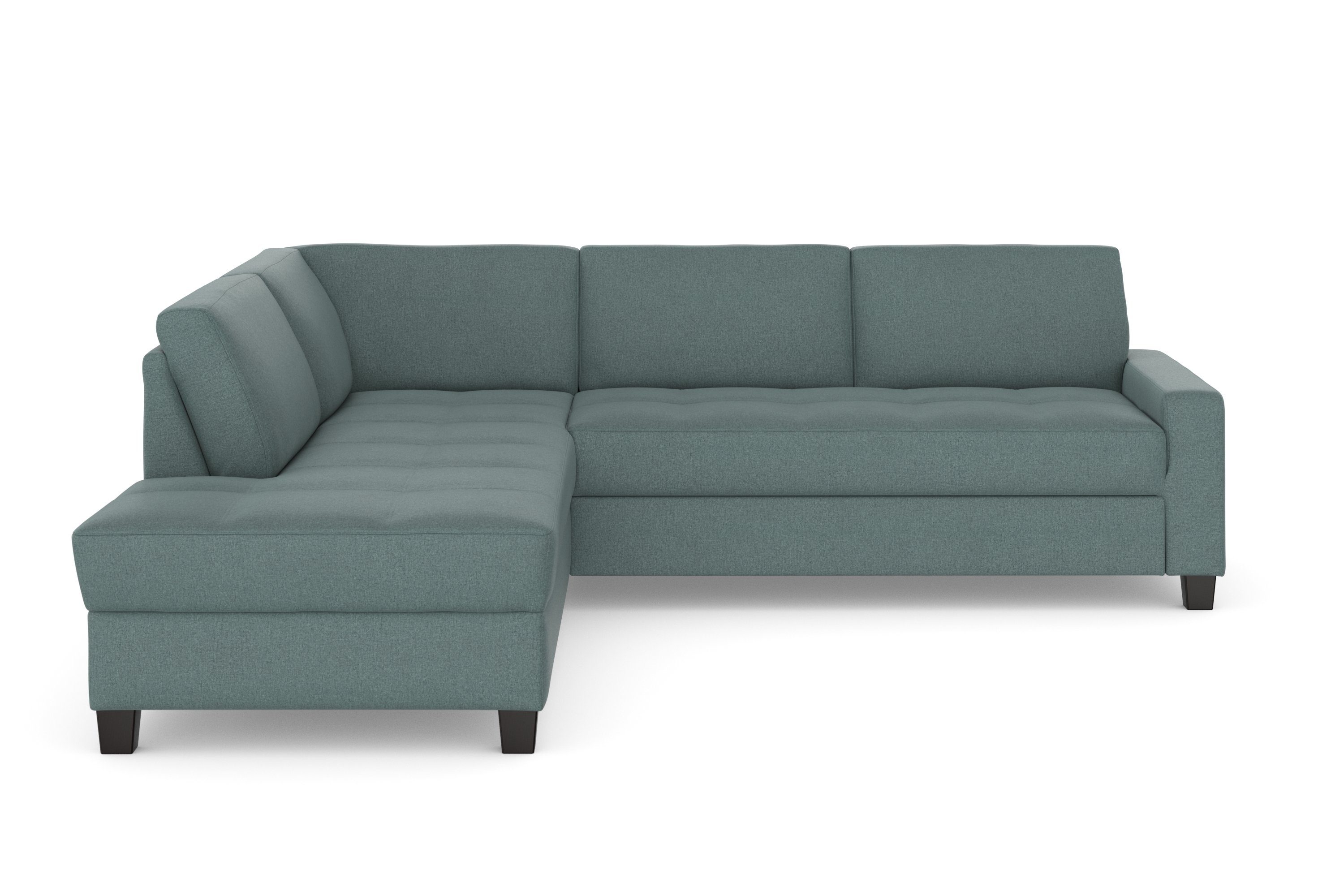 DOMO collection Hoekbank Florentina tijdloos en elegant, zitnaden als designelement, L-vorm