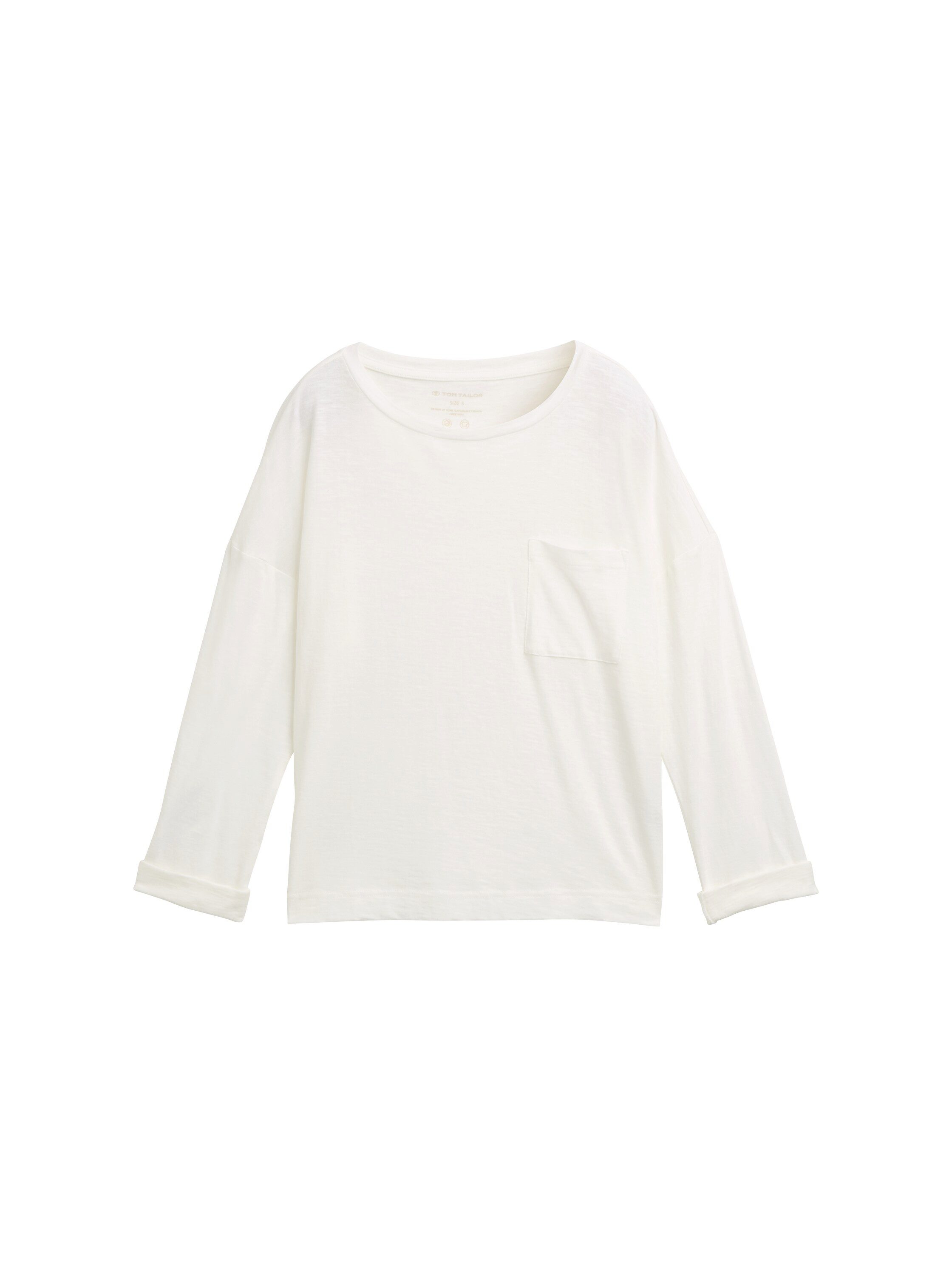 Tom Tailor Shirt met lange mouwen met borstzak