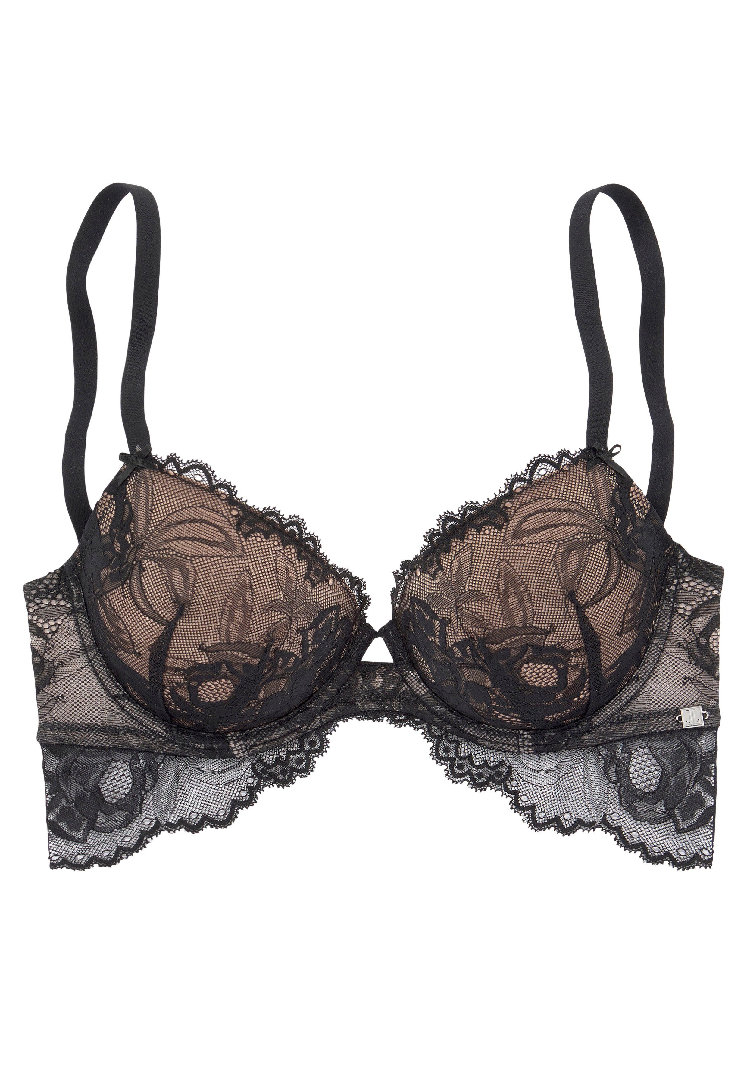 Jette Joop Bh met steuncups gemaakt van verfijnd kant in een bloemenlook