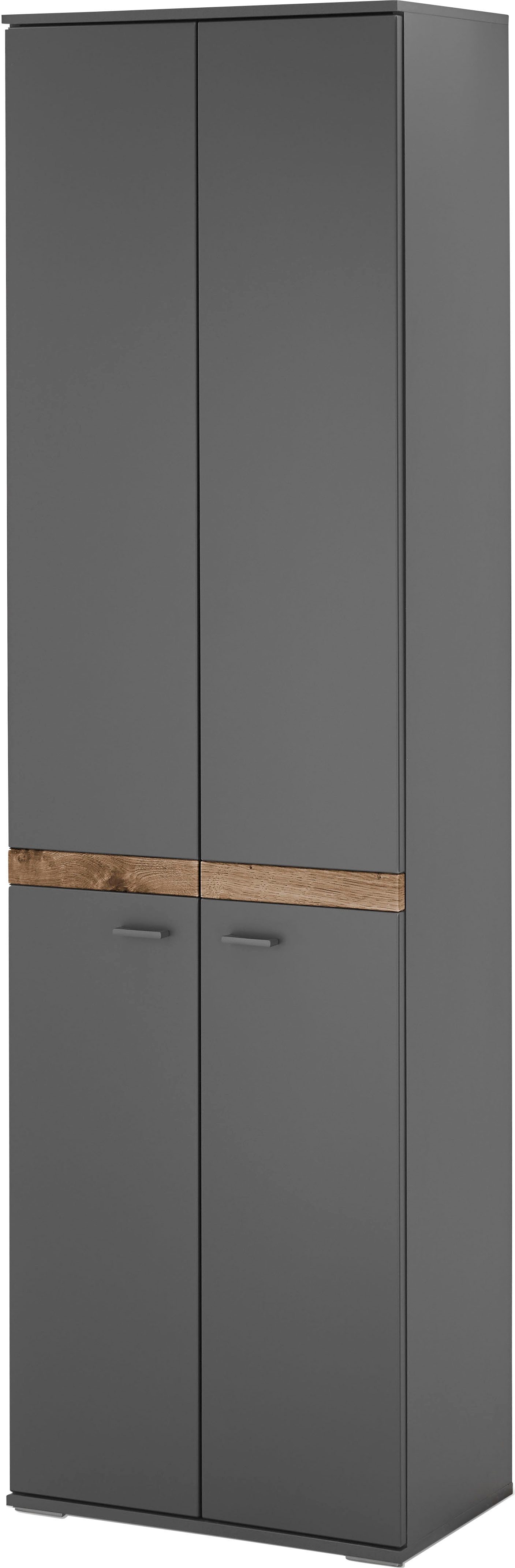 set one by Musterring Kledingkast Lancaster Dielen met uitschuifbare kledingstang, twee kleuren, b 60 x h 206 cm (1 stuk)