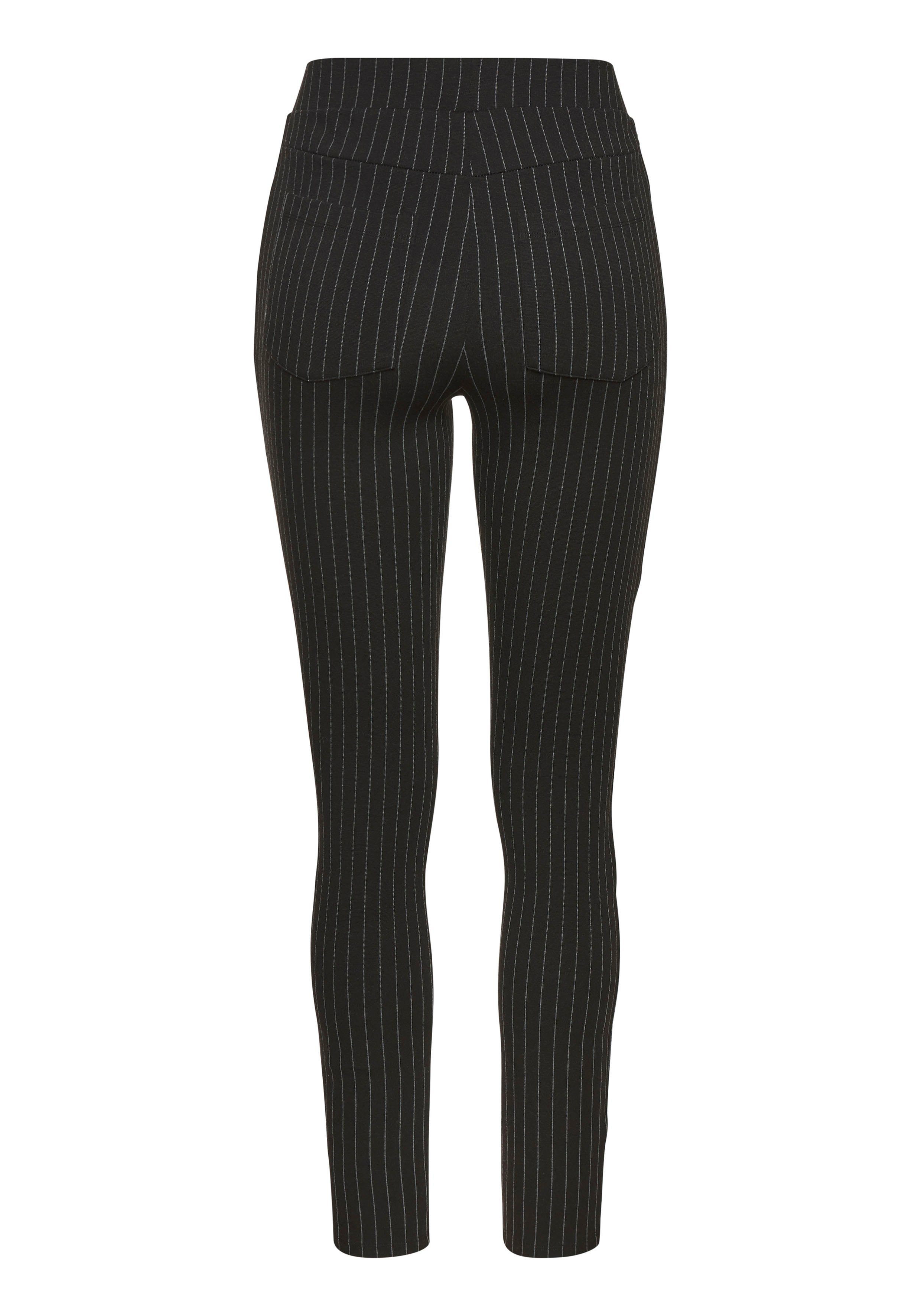 Lascana Legging met krijtstrepen