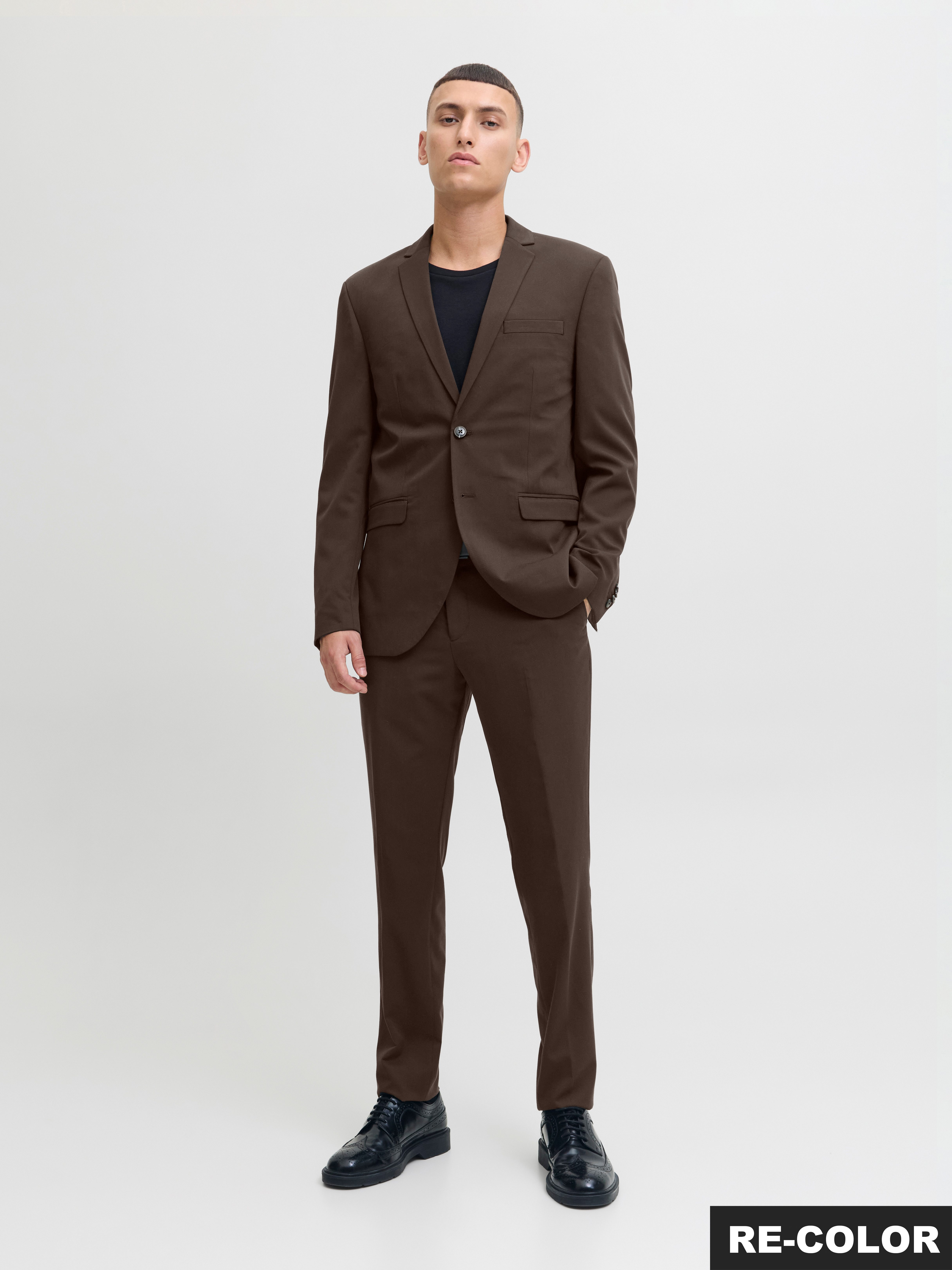 Jack & Jones Pak JPRFRANCO Extra smal, onderhoudsvriendelijk, stijlvol met vallende revers (set, 2-delig)