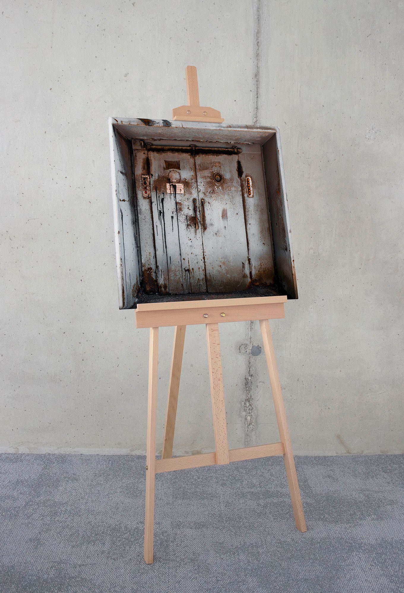 Komar Artprint op linnen Doorface - Afmeting 60 x 60 cm Canvasdoek met echt houten frame (1 stuk)