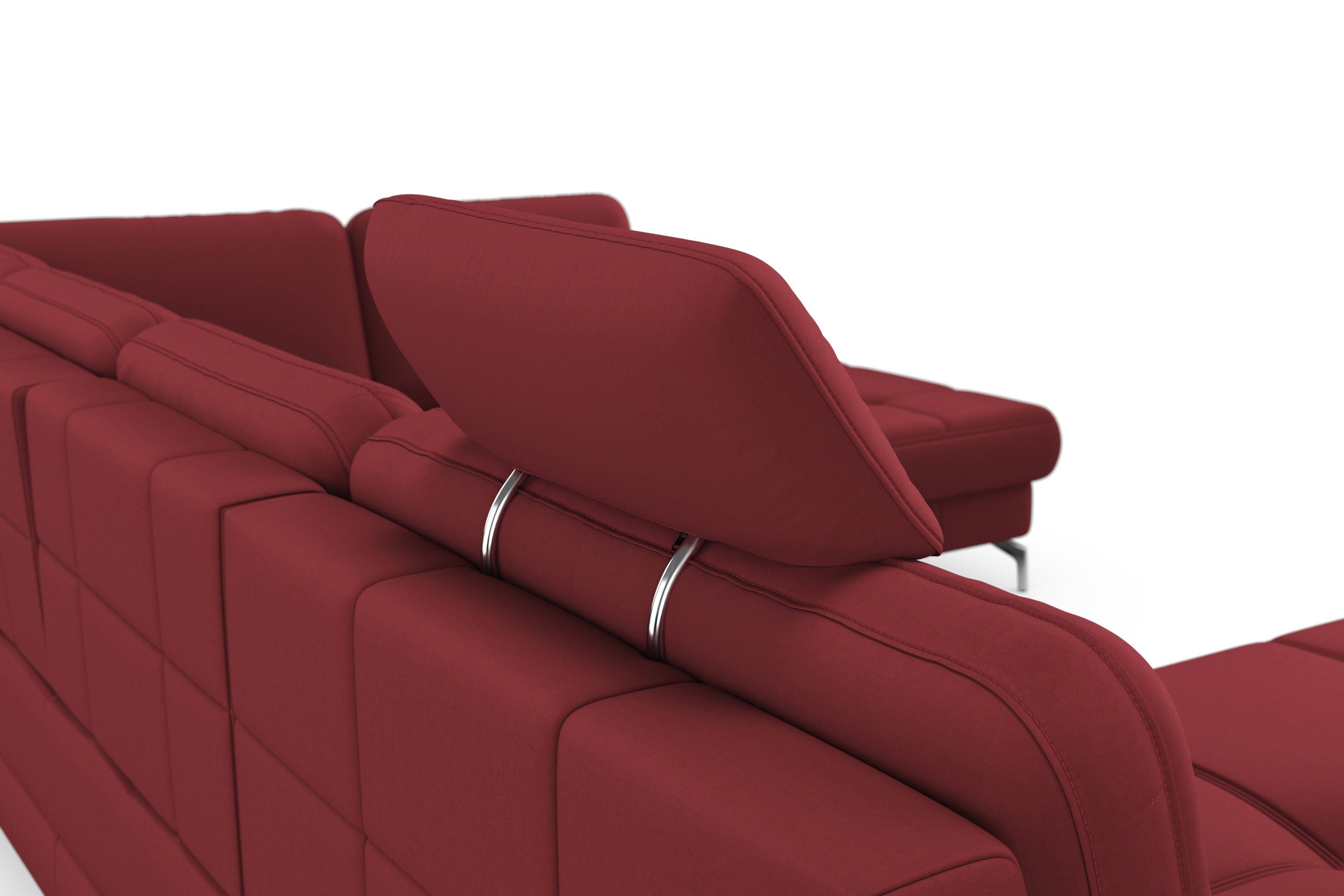 sit&more Zithoek Bendigo U-vorm inclusief zitdiepteverstelling, bodemvrijheid 12 cm, in 2 pootkleuren