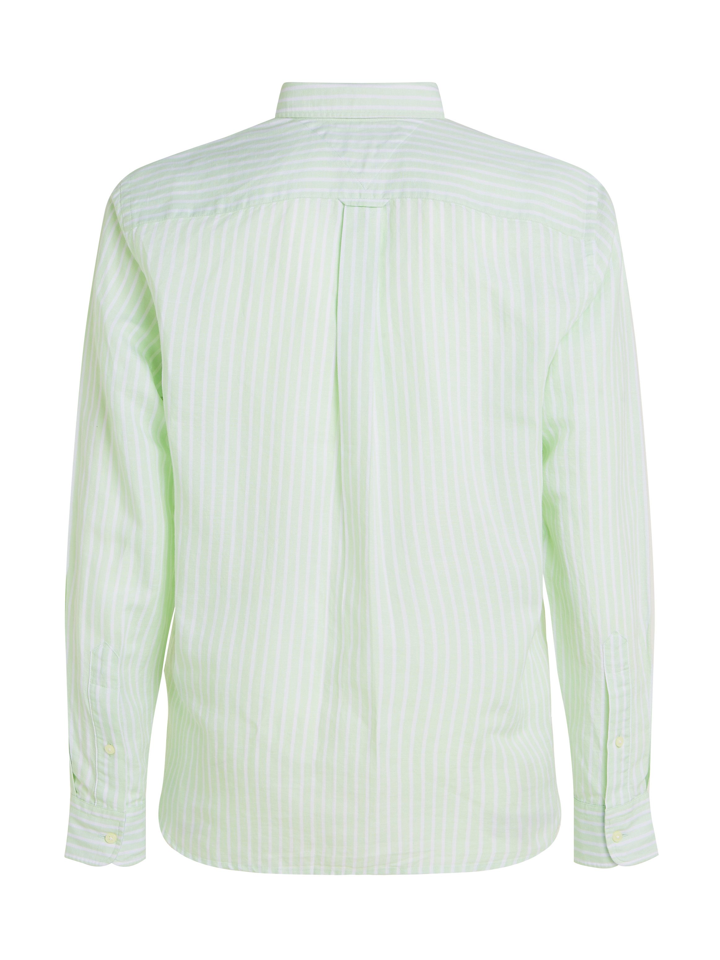 Tommy Hilfiger Overhemd met lange mouwen LINEN BLEND BOLD STRIPE
