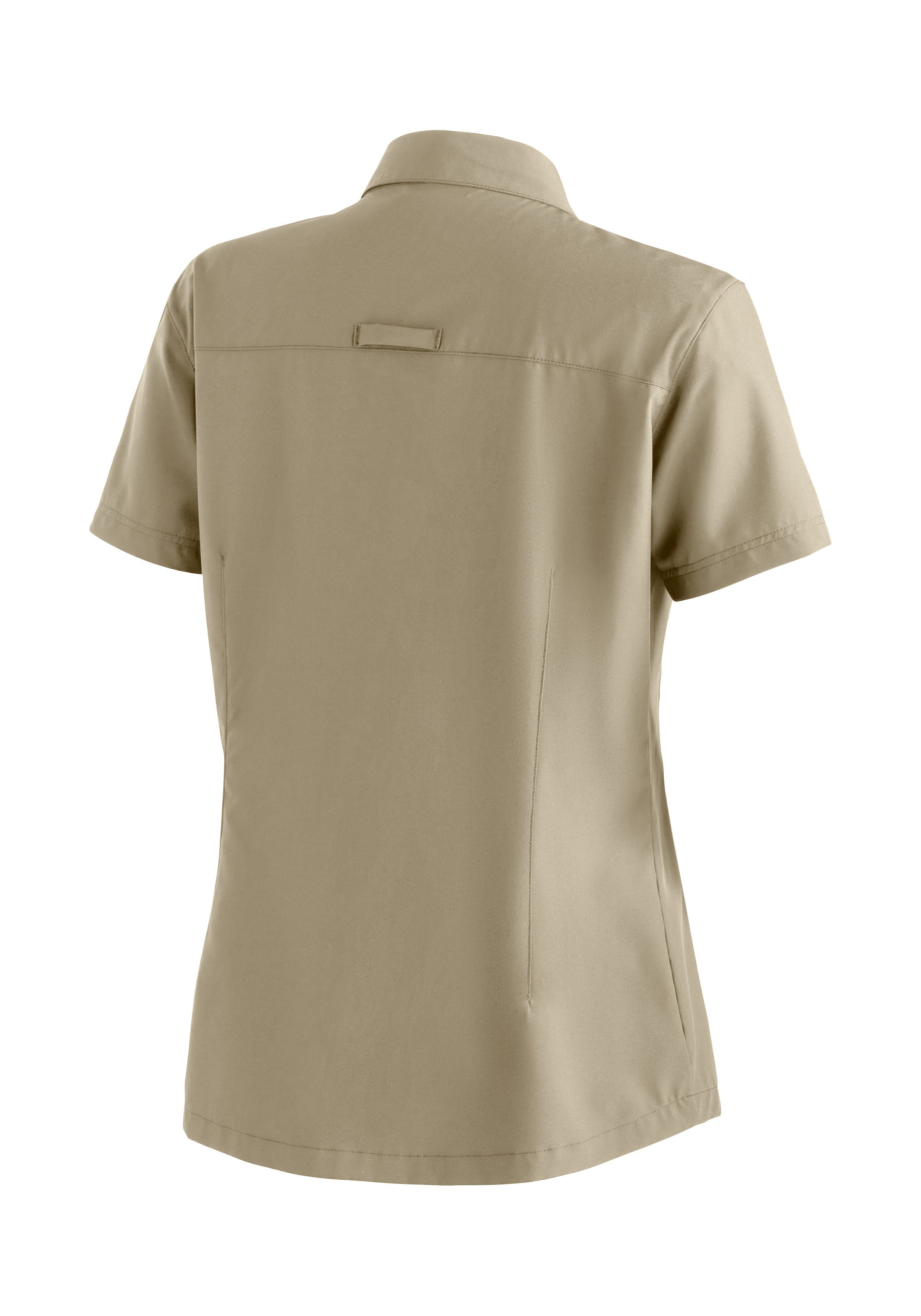 Maier Sports Functionele blouse Magos S/S W Dames blouse, ademend vrijetijdshirt, taillering