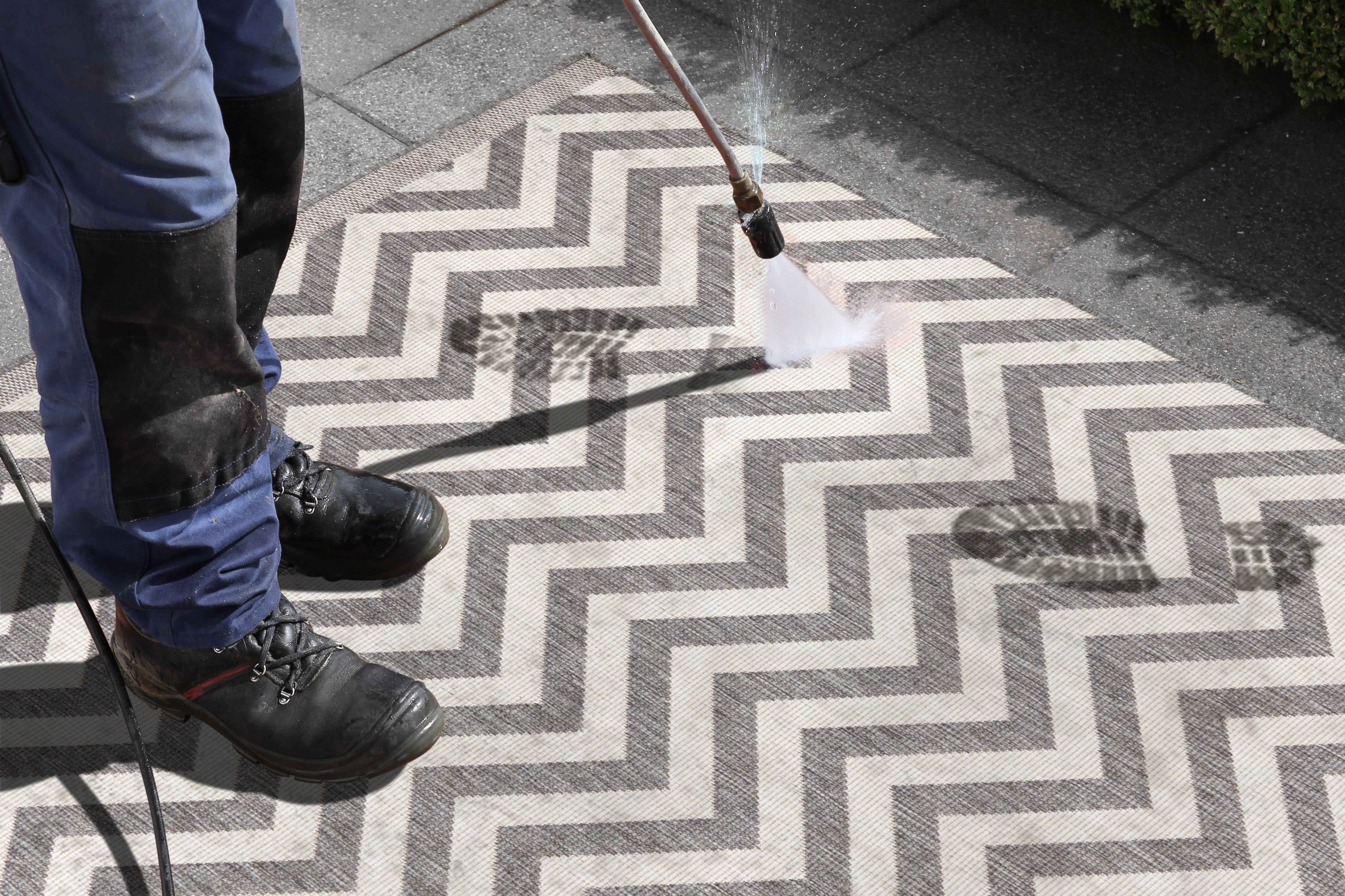 NORTHRUGS Vloerkleed Palma tweezijdig te gebruiken kleed Binnen- en buitengebruik, weerbestendig, balkon, loper, woonkamer, waterbestendig