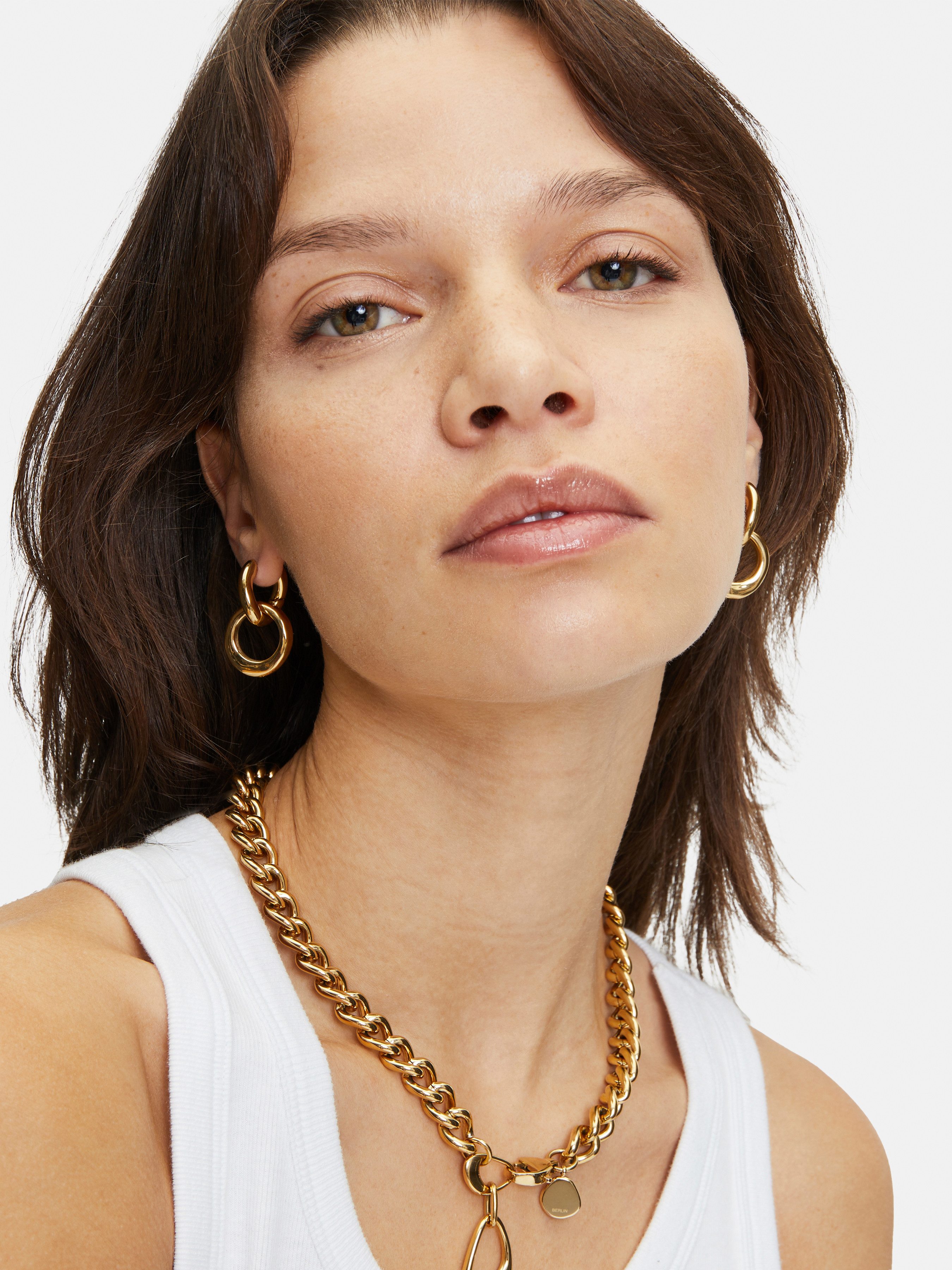 Liebeskind Berlin Paar creolen Sieraden cadeau roestvrijstalen oorbellen The Organic