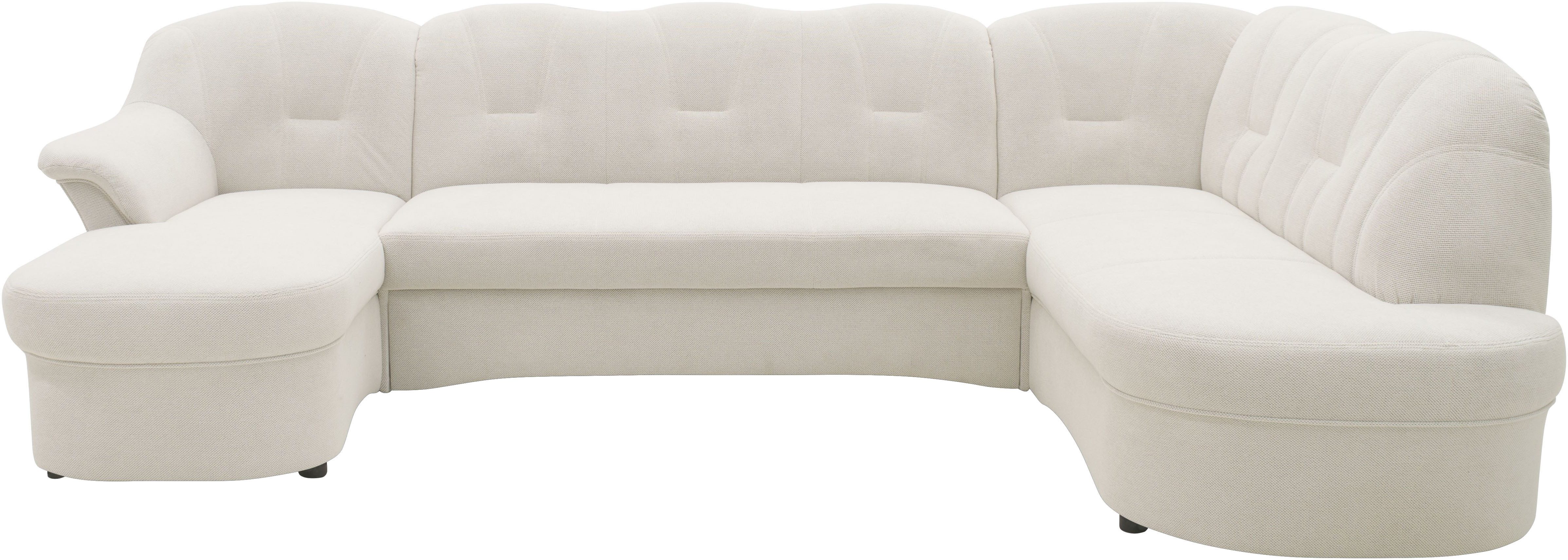 DOMO collection Zithoek Flores ook in leren bekleding, B/D/H: 293/180/86 cm, U-vorm (3 stuks)
