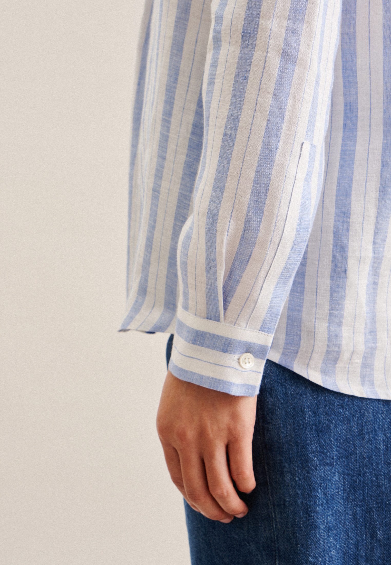 seidensticker Klassieke blouse Zwarte roos Tunika garenverver