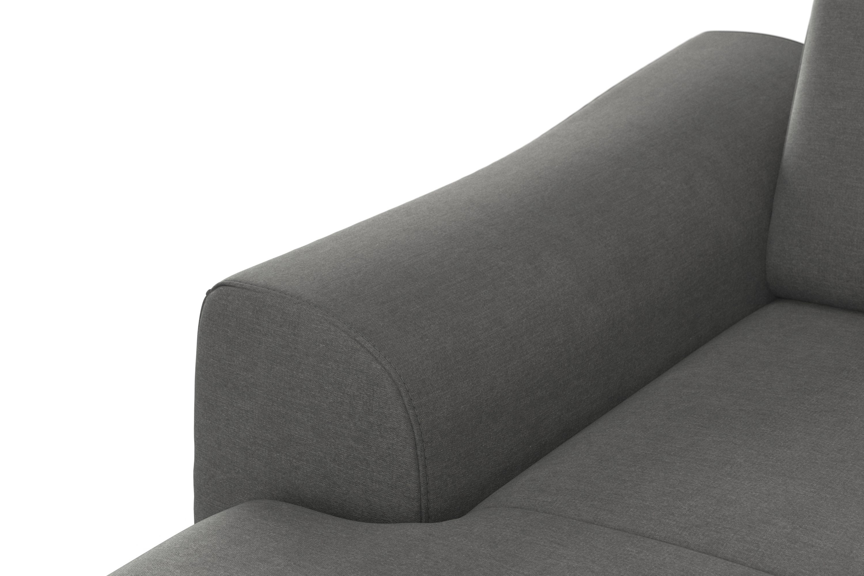 sit&more Zithoek Dundee U-vorm met binnenvering en massief houten poten, naar keuze met verstelbare hoofdsteun