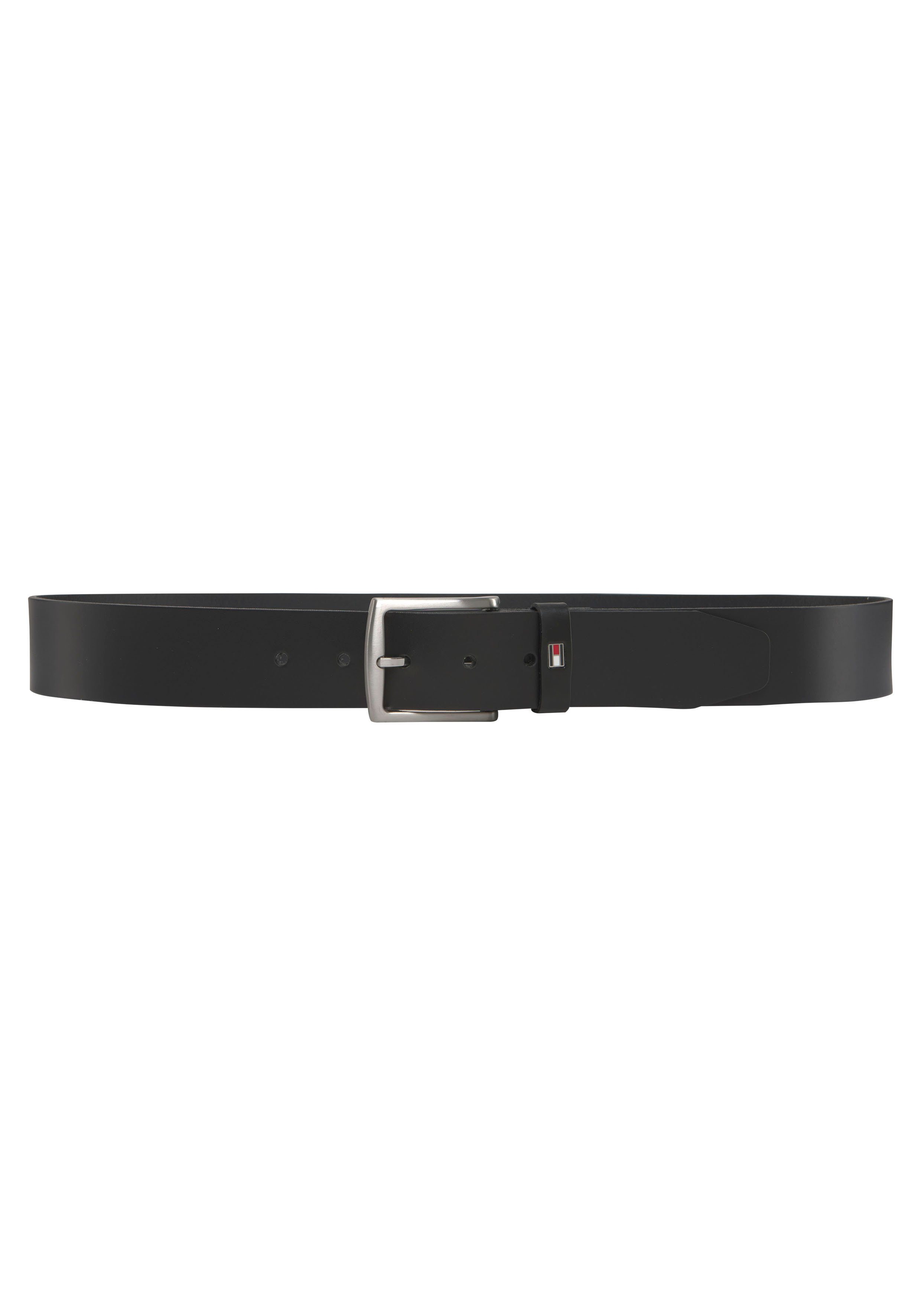 Tommy Hilfiger Leren riem New Denton 4 cm NEW DENTON RIEM met vlag-logo lus