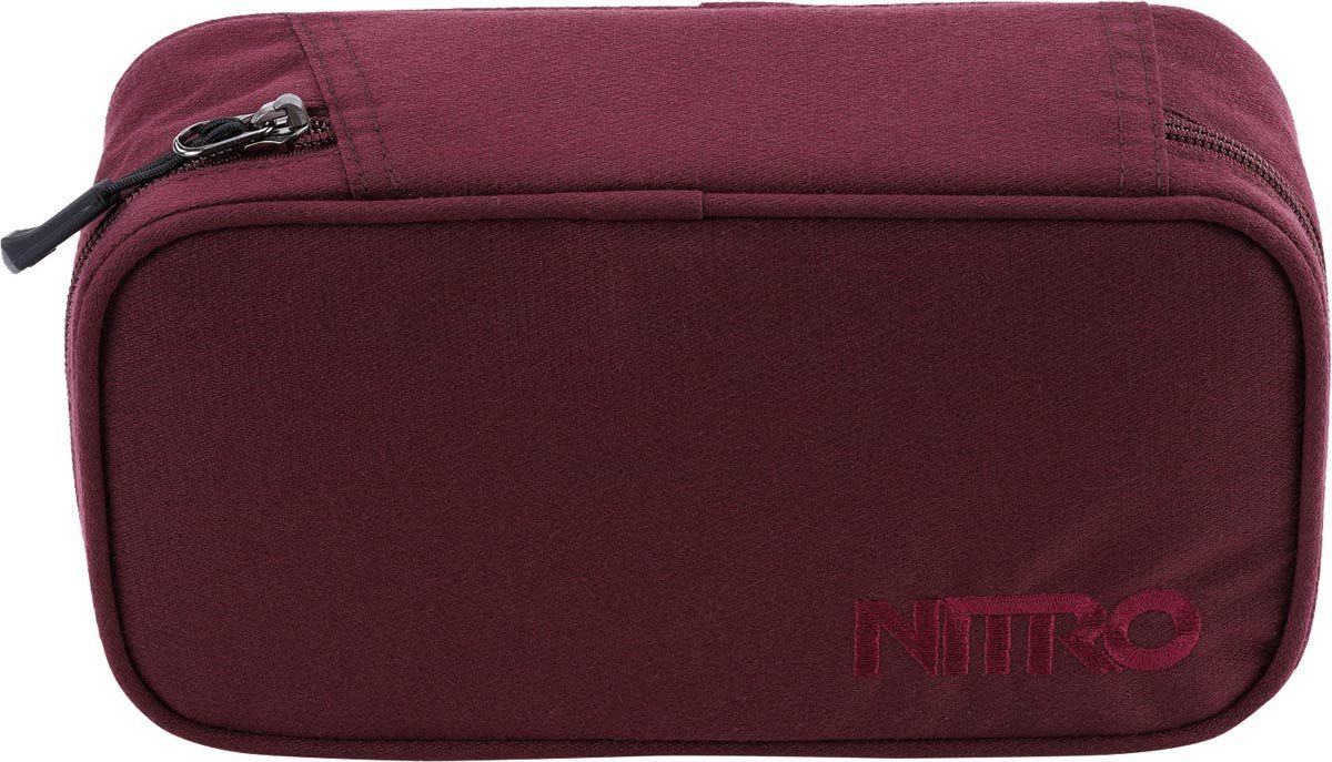 NITRO Etui Pencil Case XL, Wine Pennenetui, slordig etui, luie doos, pennen etui