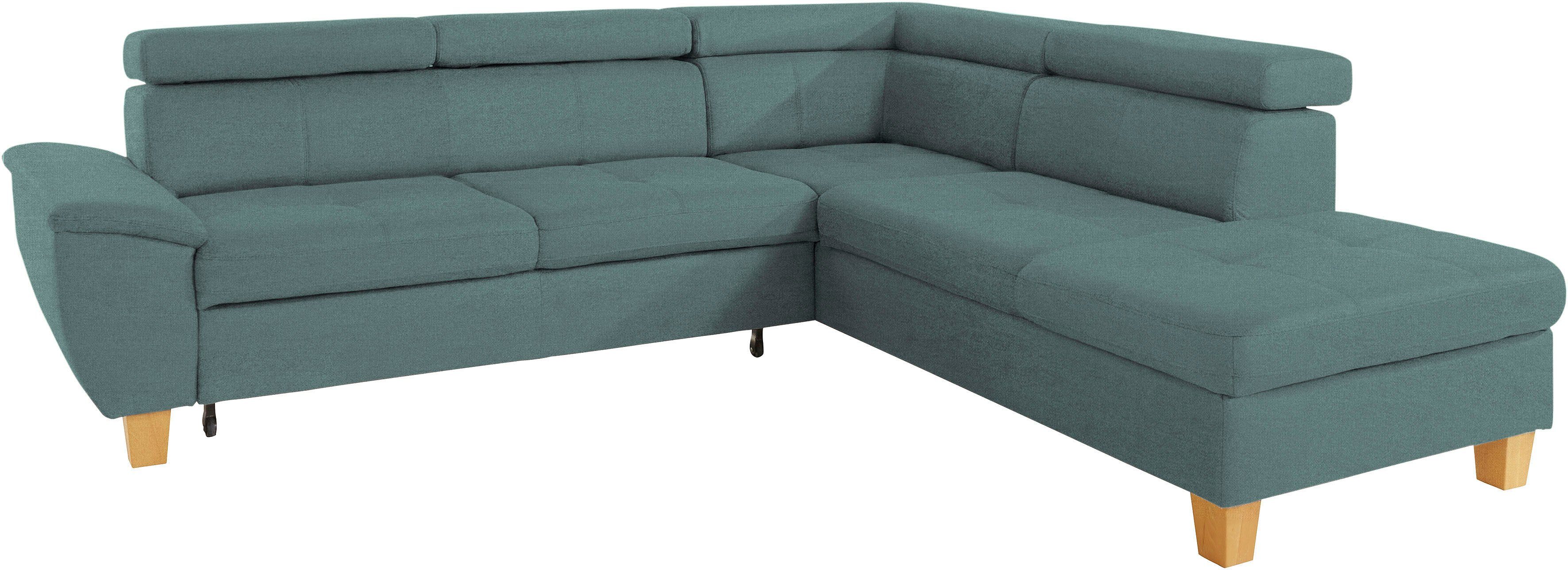 exxpo - sofa fashion Hoekbank Enya, uitgebreide afwerking, hoog zitcomfort, comfortabel, L-vorm