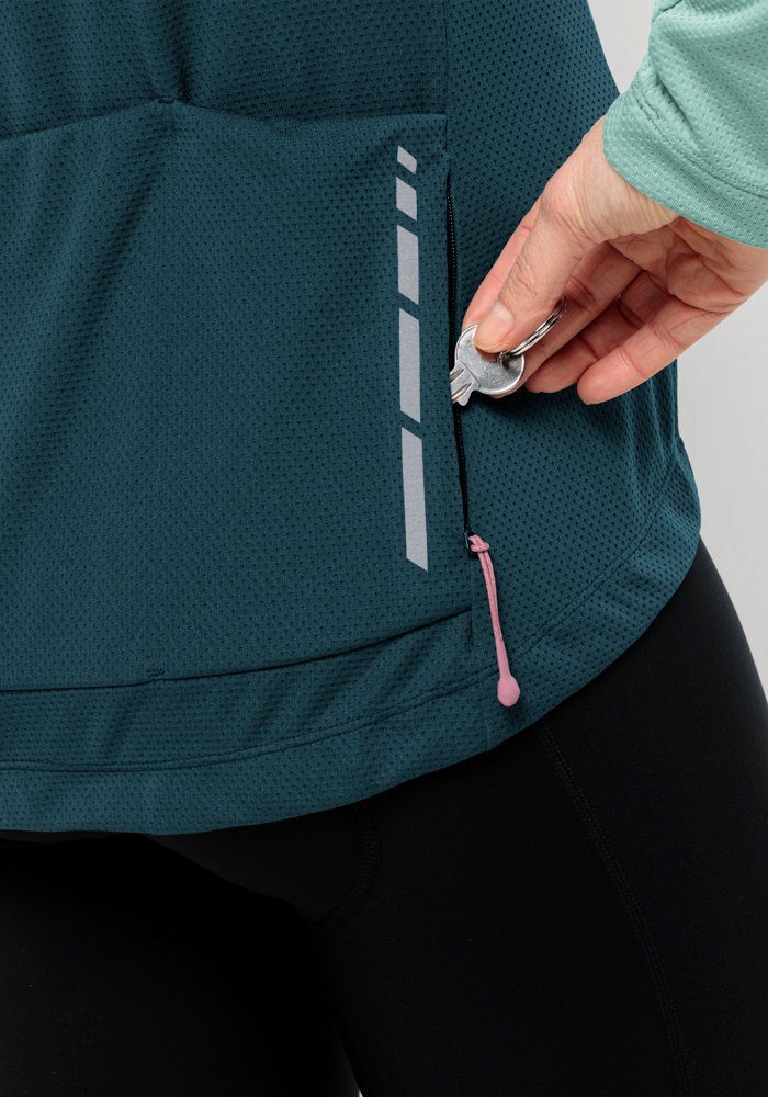 Jack Wolfskin Fietsjack MOROBBIA FZ L/S W