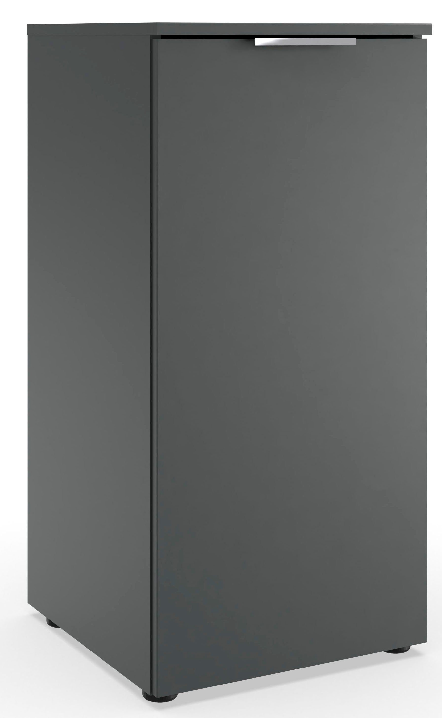 Wimex Kast Level by fresh to go 1-deurs met soft-close functie, 41 cm breed, 92 cm hoog dressoirs zwart