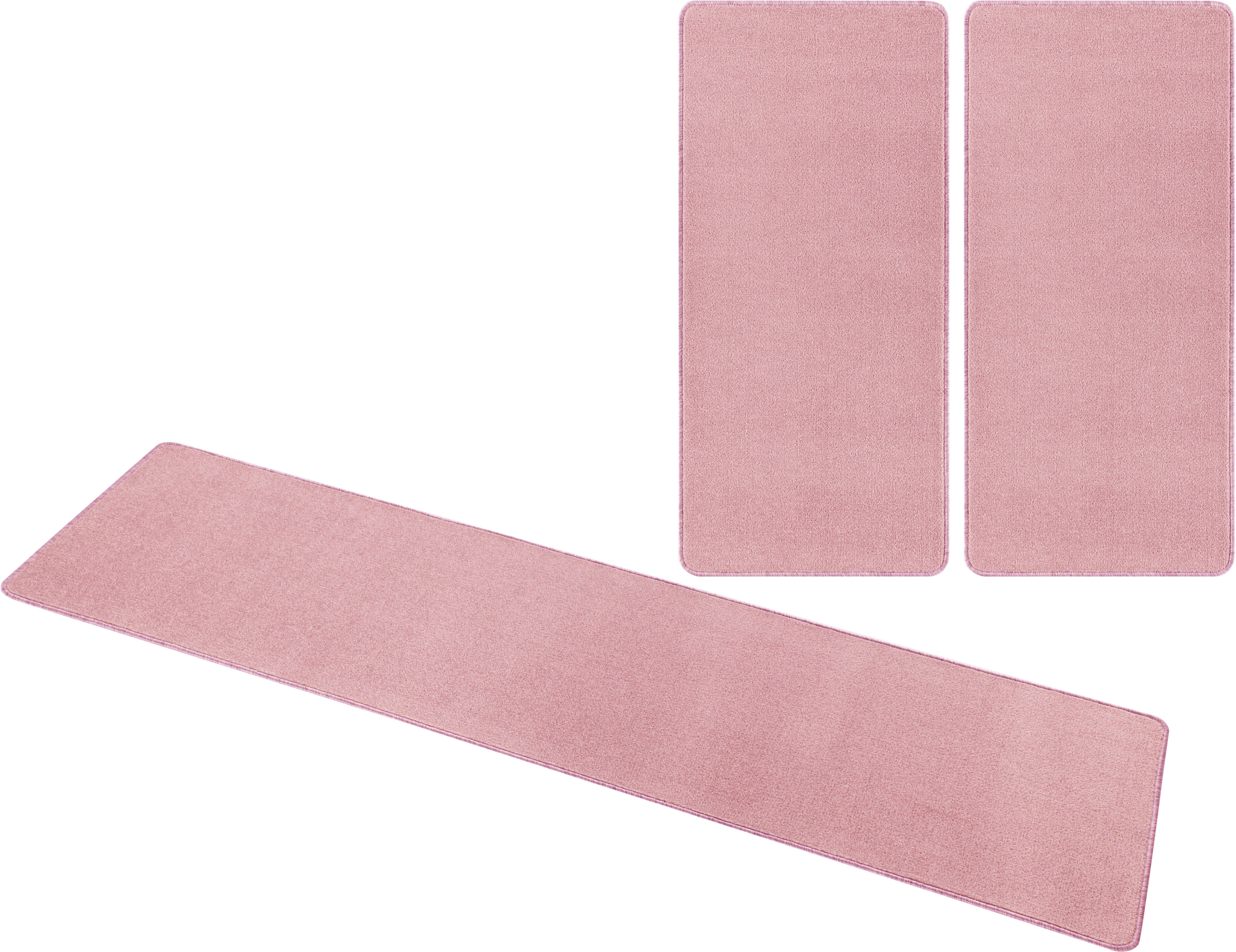 HANSE Home Set slaapkamerkleedjes Shashi Korte pool, unikleur, vloerkleed, bedloper, slaapkamerkleed, loper