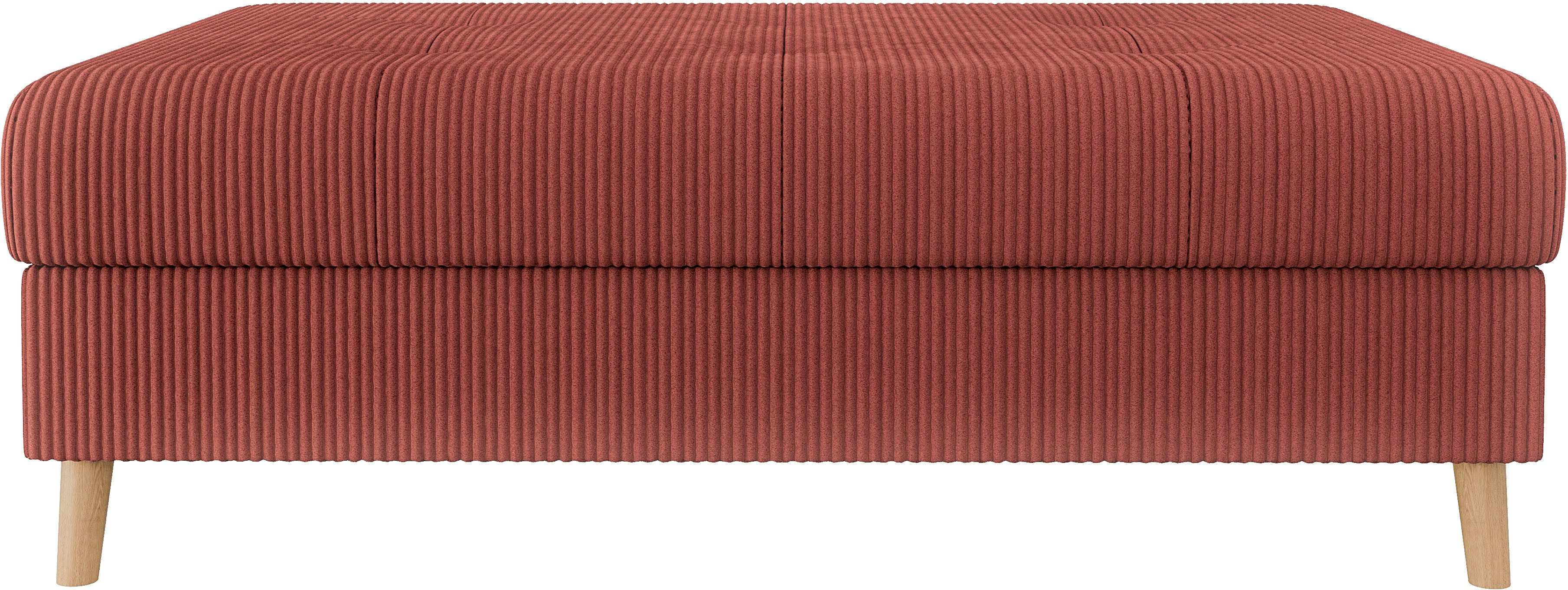 Home affaire Hocker CHARRE XXL, stiksel in het zitgedeelte, afmetingen: B/D/H: 118/73/40 cm