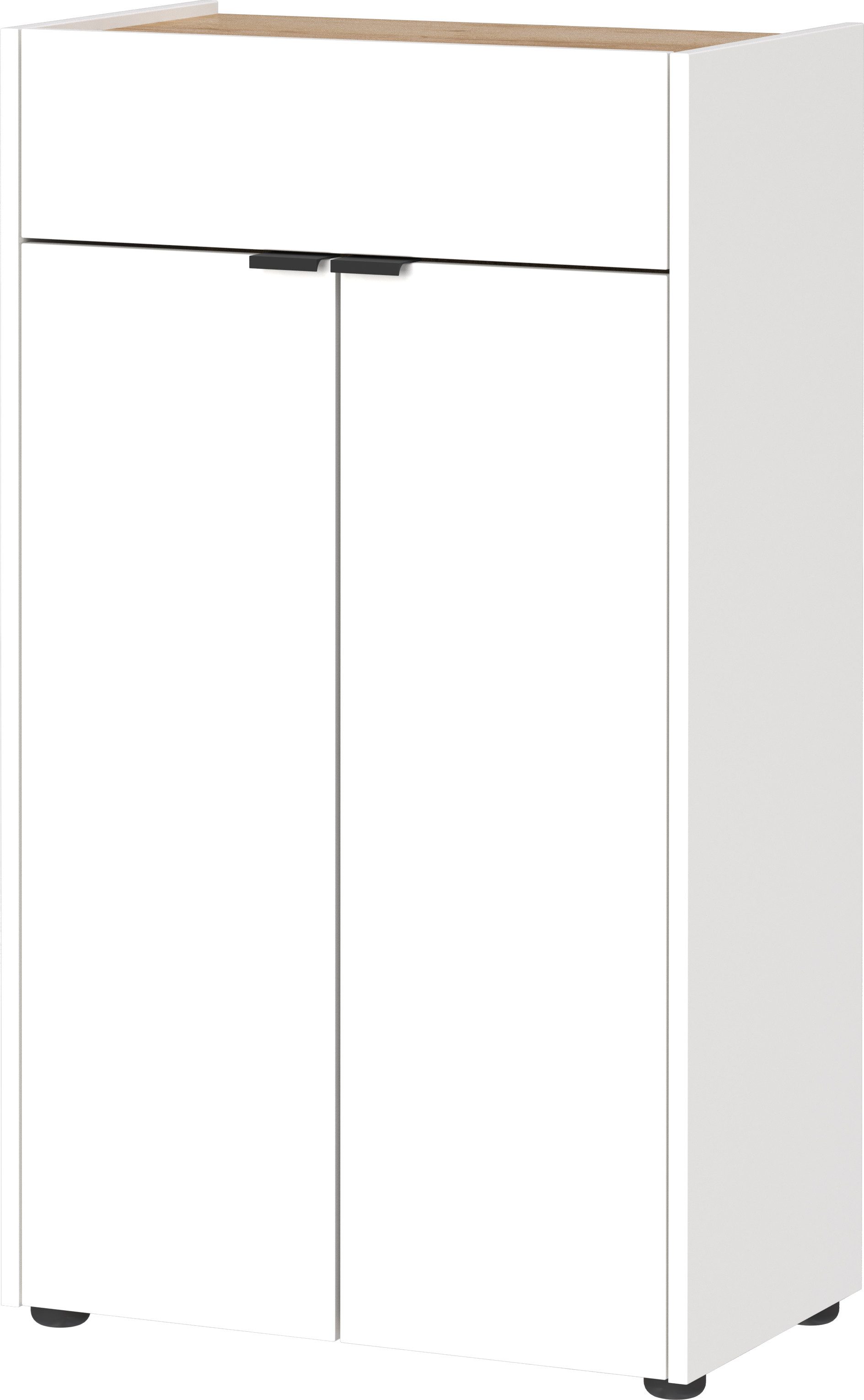 GERMANIA Badkamerkast Ameca Kast met een lade en twee deuren halfhoge kasten wit