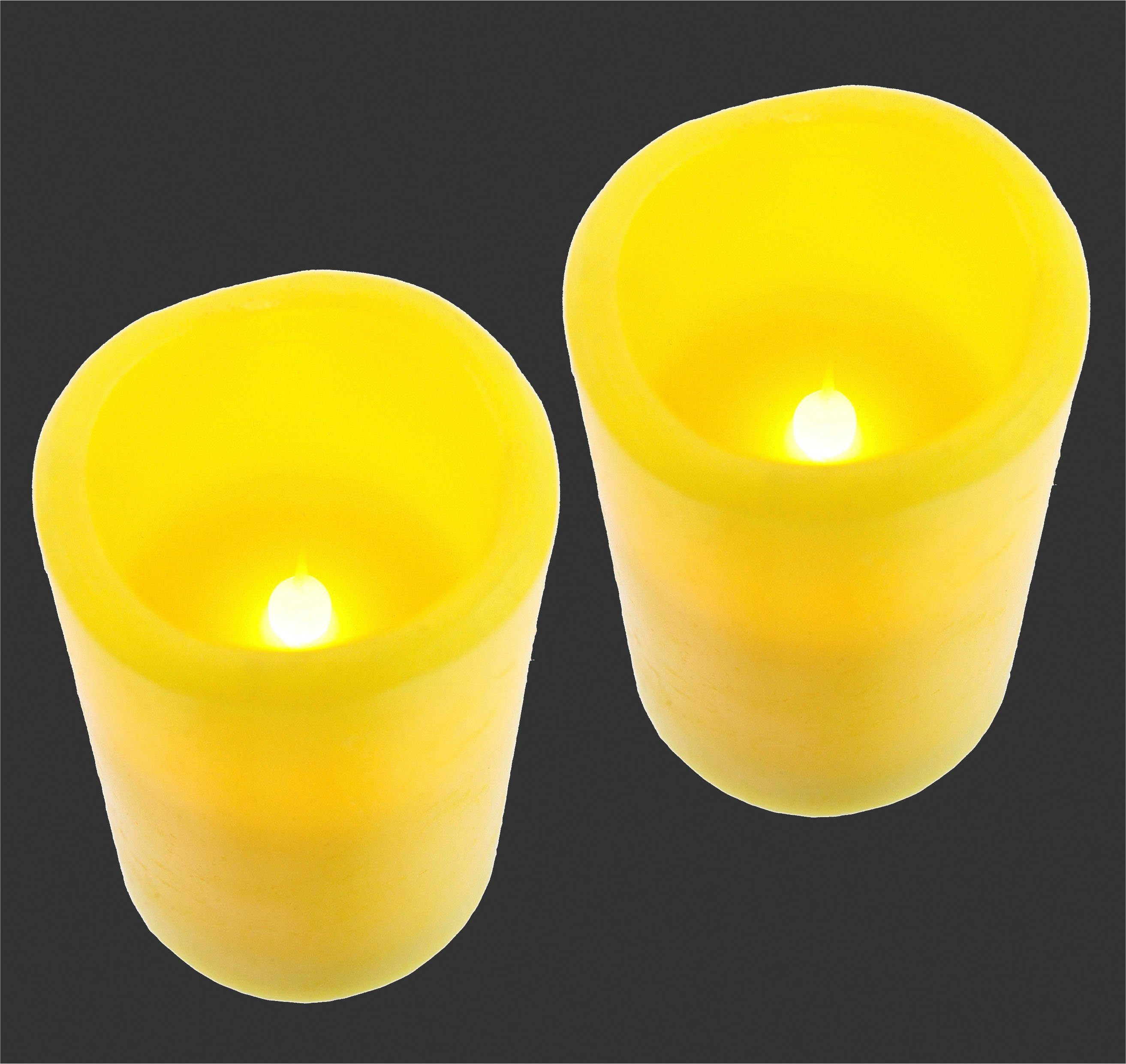 I.GE.A. Led-kaars n flikkerend warmwit 2-pack stompkaars decoratie Valentijnsdag (2-delig)