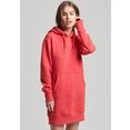 superdry sweatjurk vintage hoody jurk met borduursel en logo rood