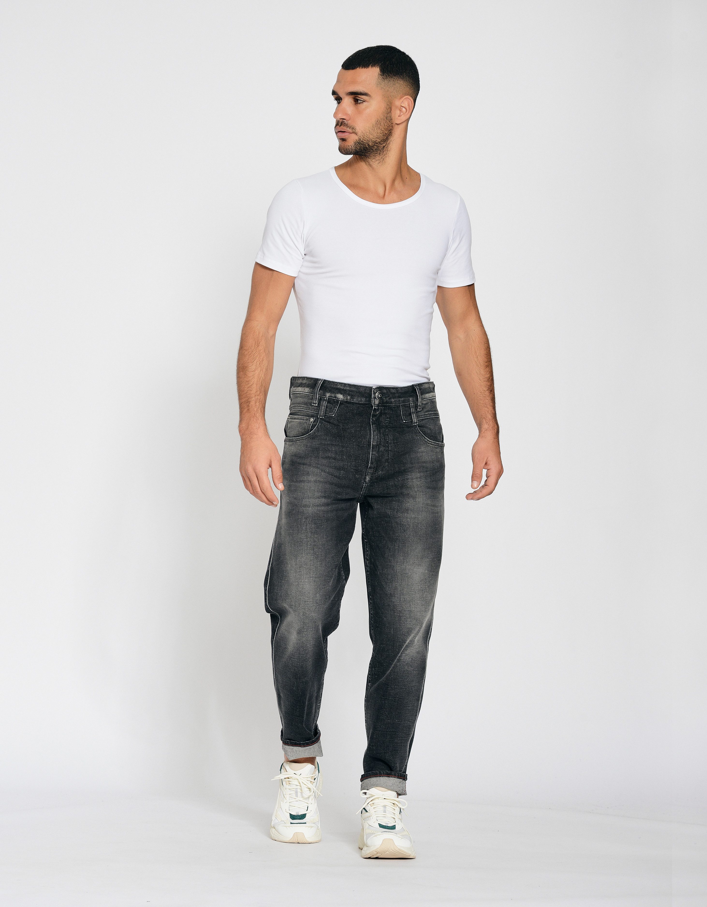 GANG Stretch jeans 94MARCO in relaxte 5-pocket stijl met dubbele riemlus