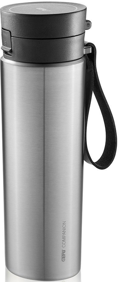 GEFU Thermofles COMPANION Dubbelwandig vacuüm geïsoleerd: houdt 6 uur warm, 10 uur koud, 0,5 L koelboxen & thermosflessen