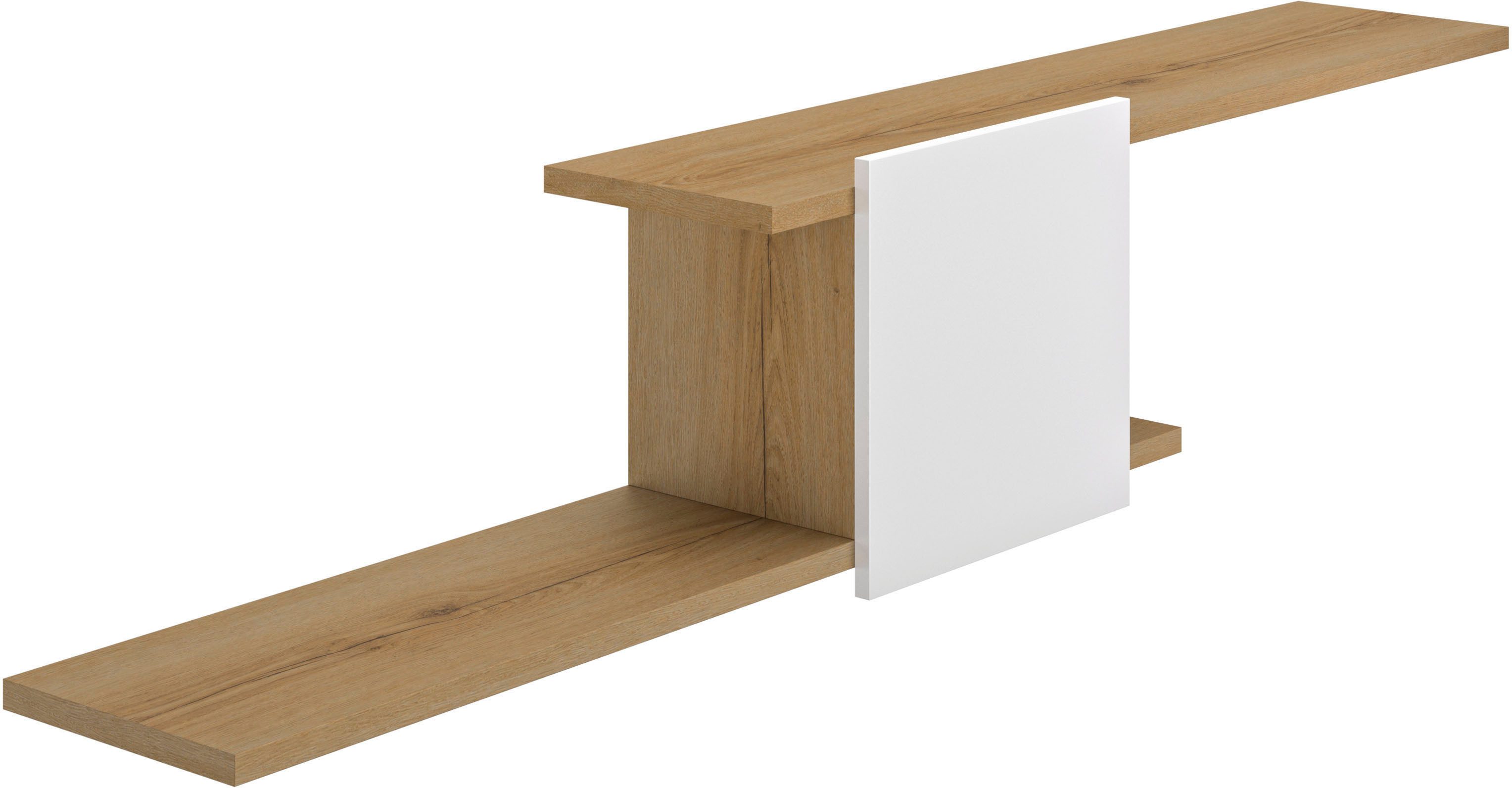 Gami Boekenkast Otello Wandrek met gesloten vak wandrekken beige