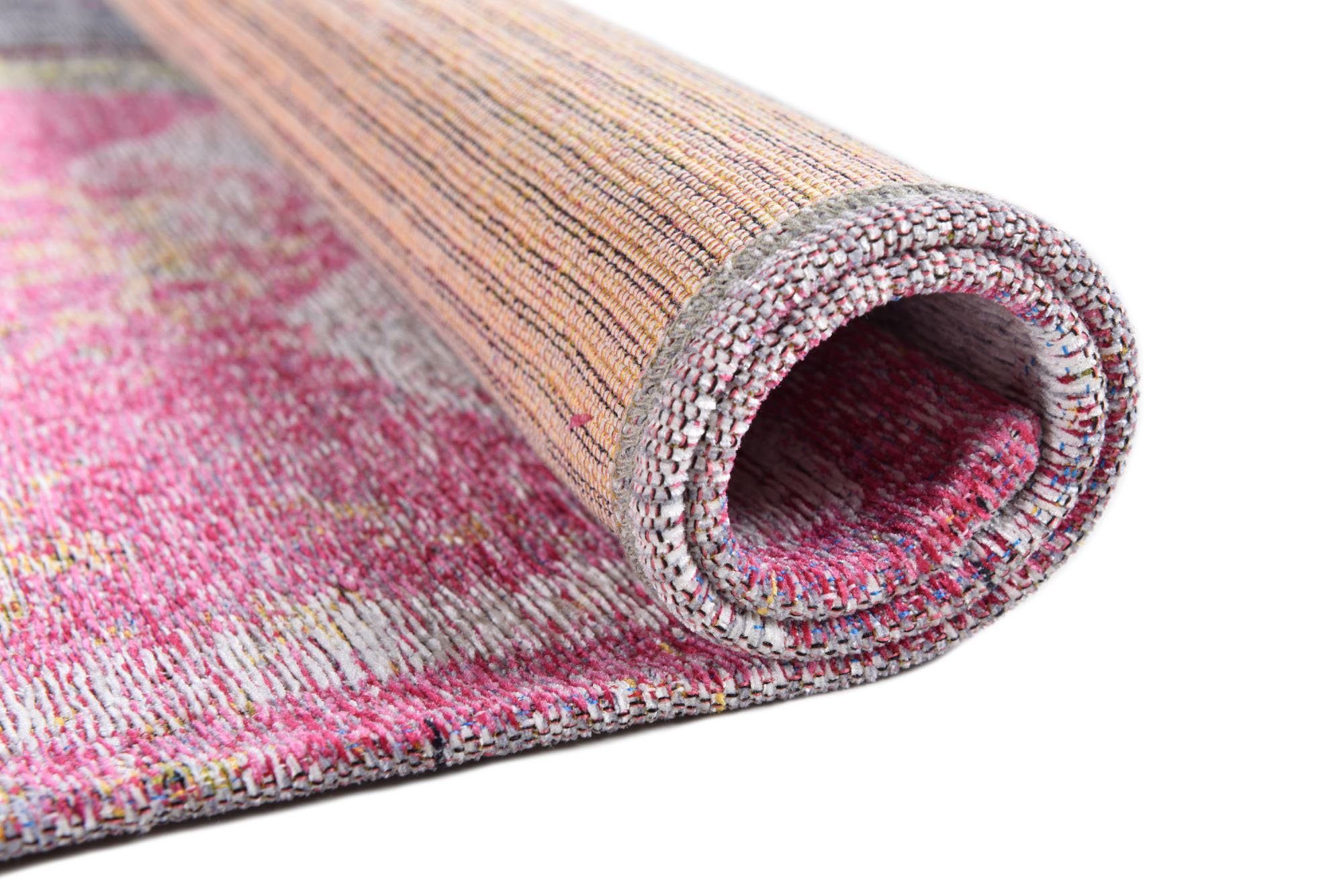 Gino Falcone Vloerkleed Cosima-111 plat geweven jacquard-vloerkleed, met chenillegaren, modern design
