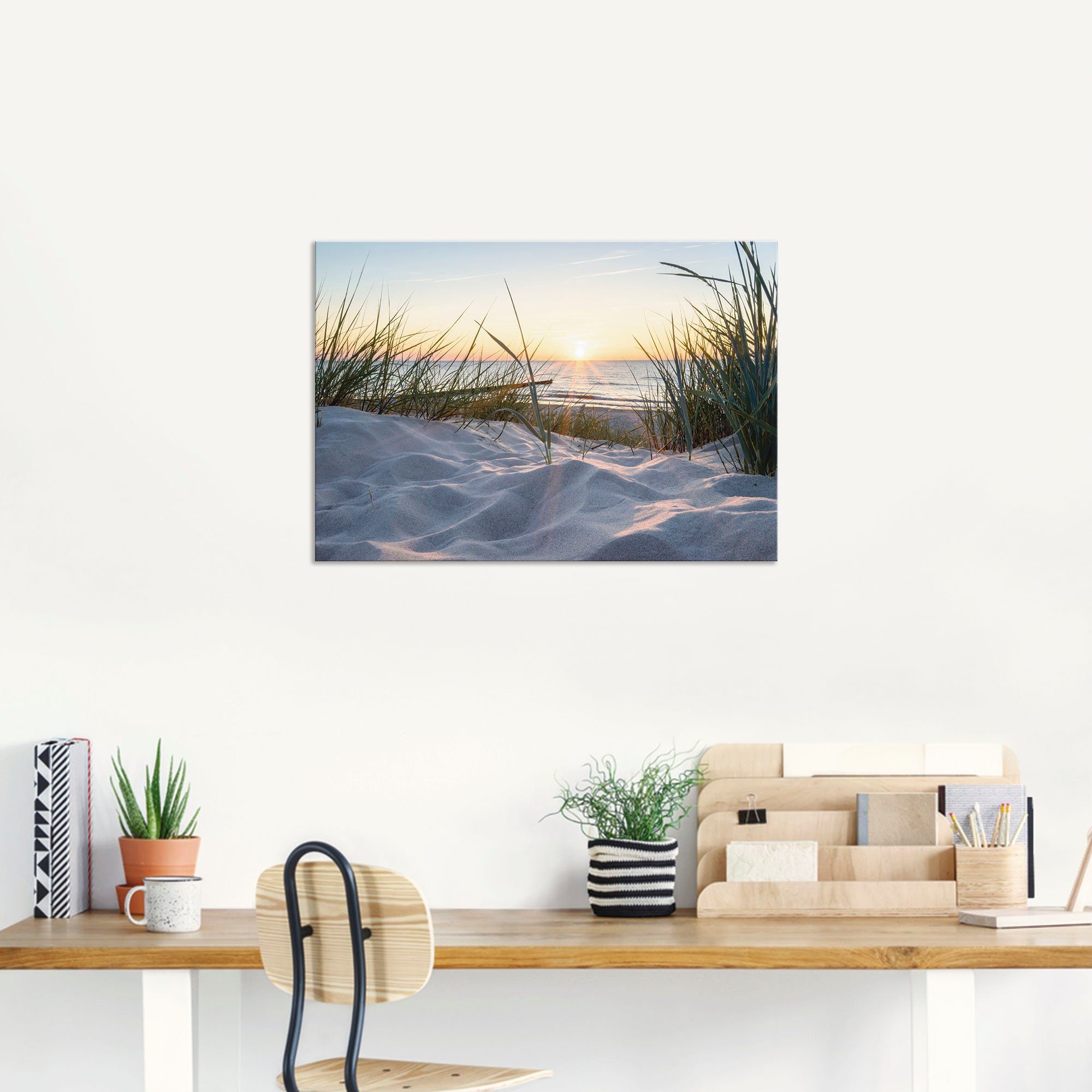 Artland Artprint Oostzeestrand als artprint van aluminium, artprint voor buiten, artprint op linnen, poster, muursticker