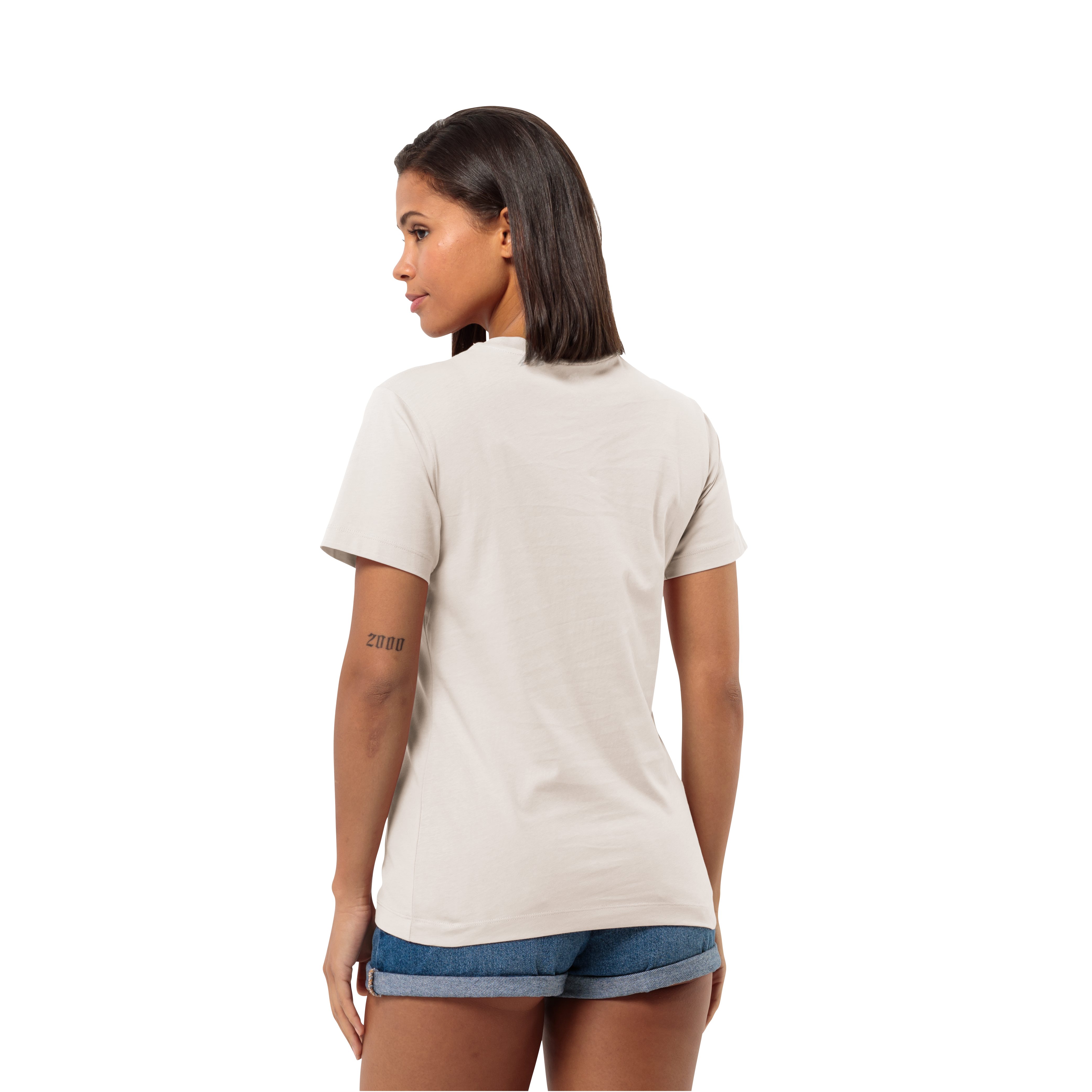 Jack Wolfskin T-shirt ESSENTIAL T W zacht, klassiek t-shirt van ademende bio-katoen